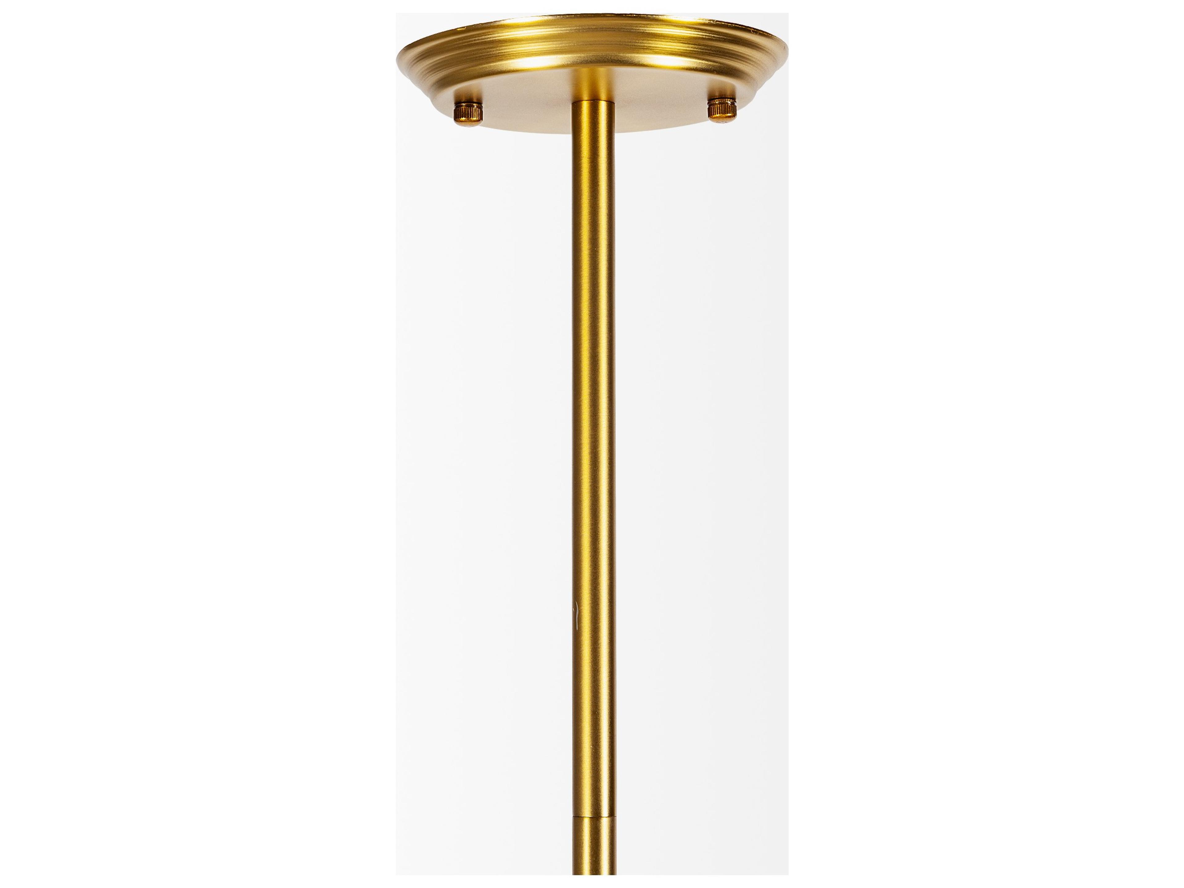 Mercana Desousa II (33.9"L x 8.8"W x 28"H) Brass-Toned Metal Multi-Arm Three Light Chandelier