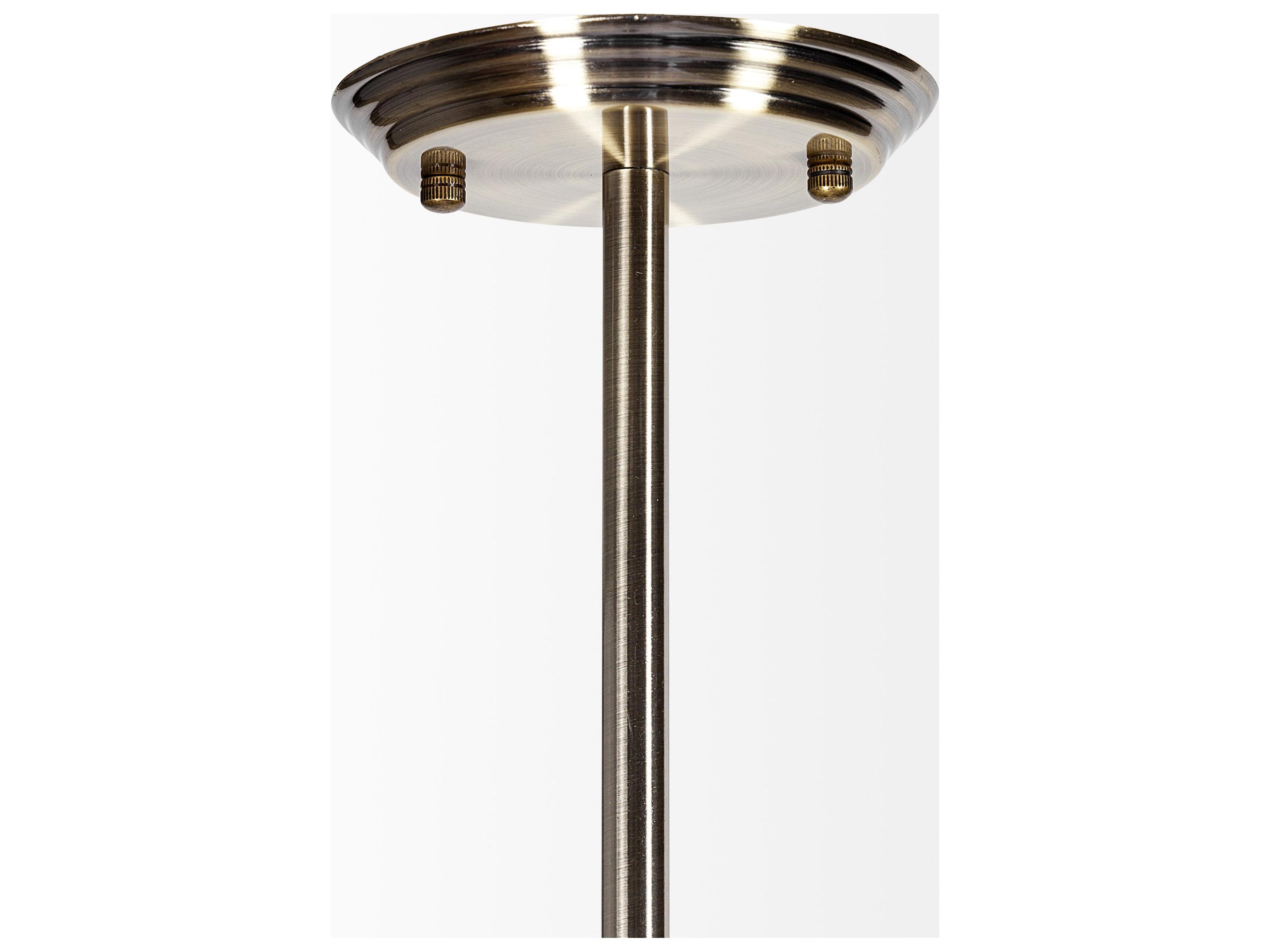 Mercana Desousa II (33.9"L x 8.8"W x 28"H) Champagne Metal Multi-Arm Three Light Chandelier