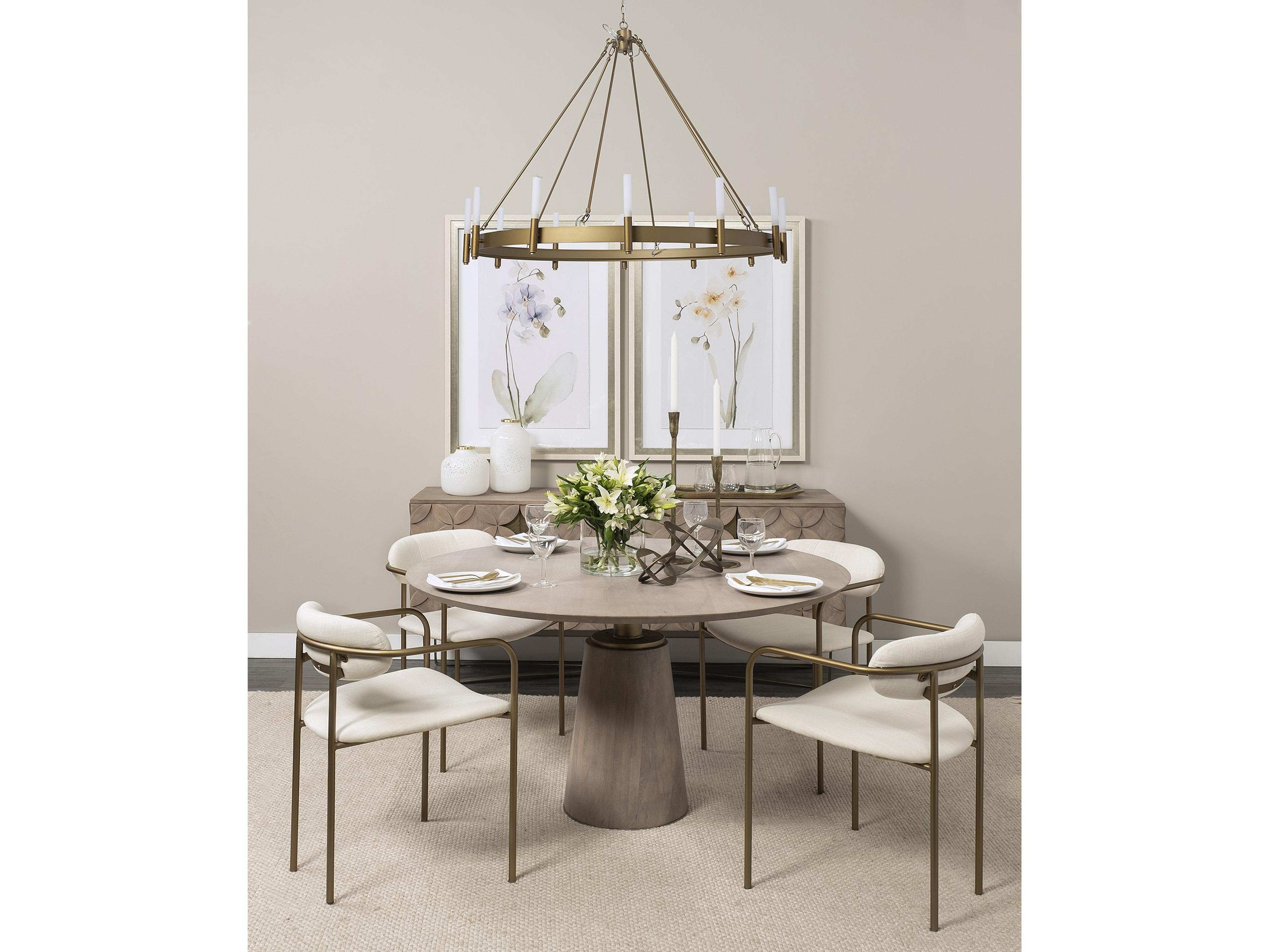 Mercana Decamp II (47.2"x36.2") Gold Metal Chassis Glass Tube Twelve Light Chandelier