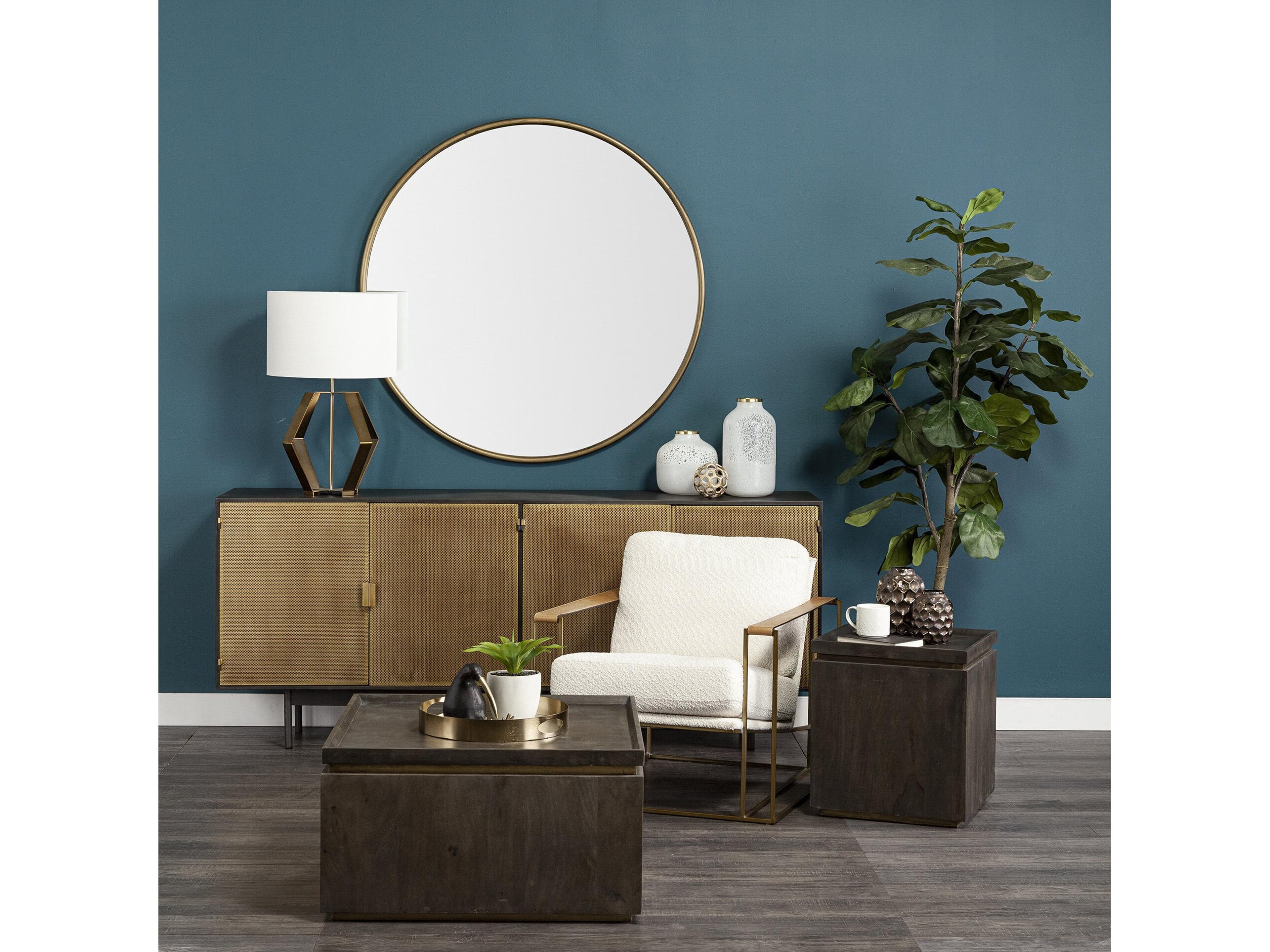 Mercana Moyer I (Small) 3L x 3W Gold Metal Hollow Decorative Orb