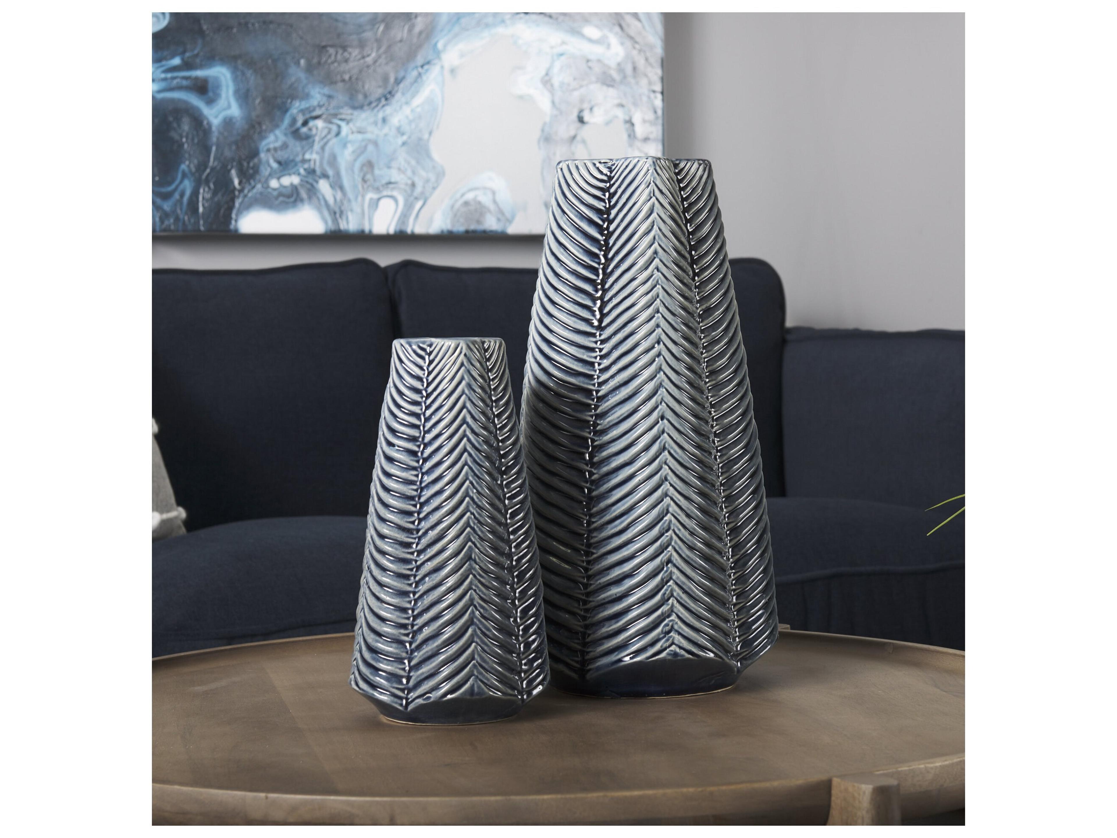 Mercana Bashir I Small Dark Navy Gloss Ceramic Vase