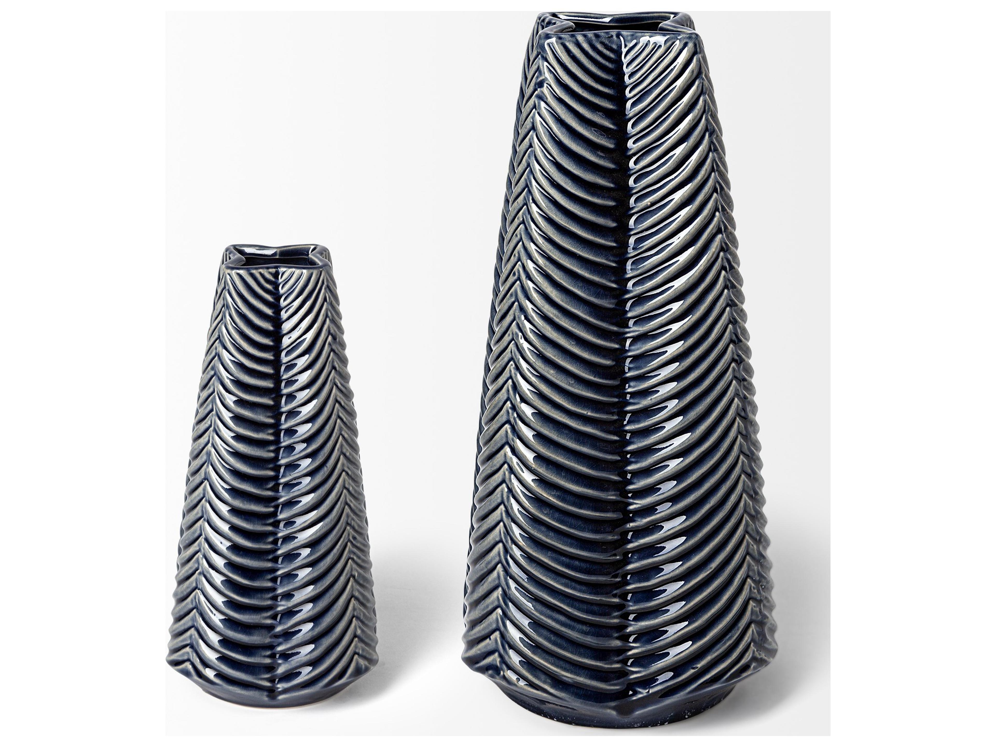 Mercana Bashir I Small Dark Navy Gloss Ceramic Vase