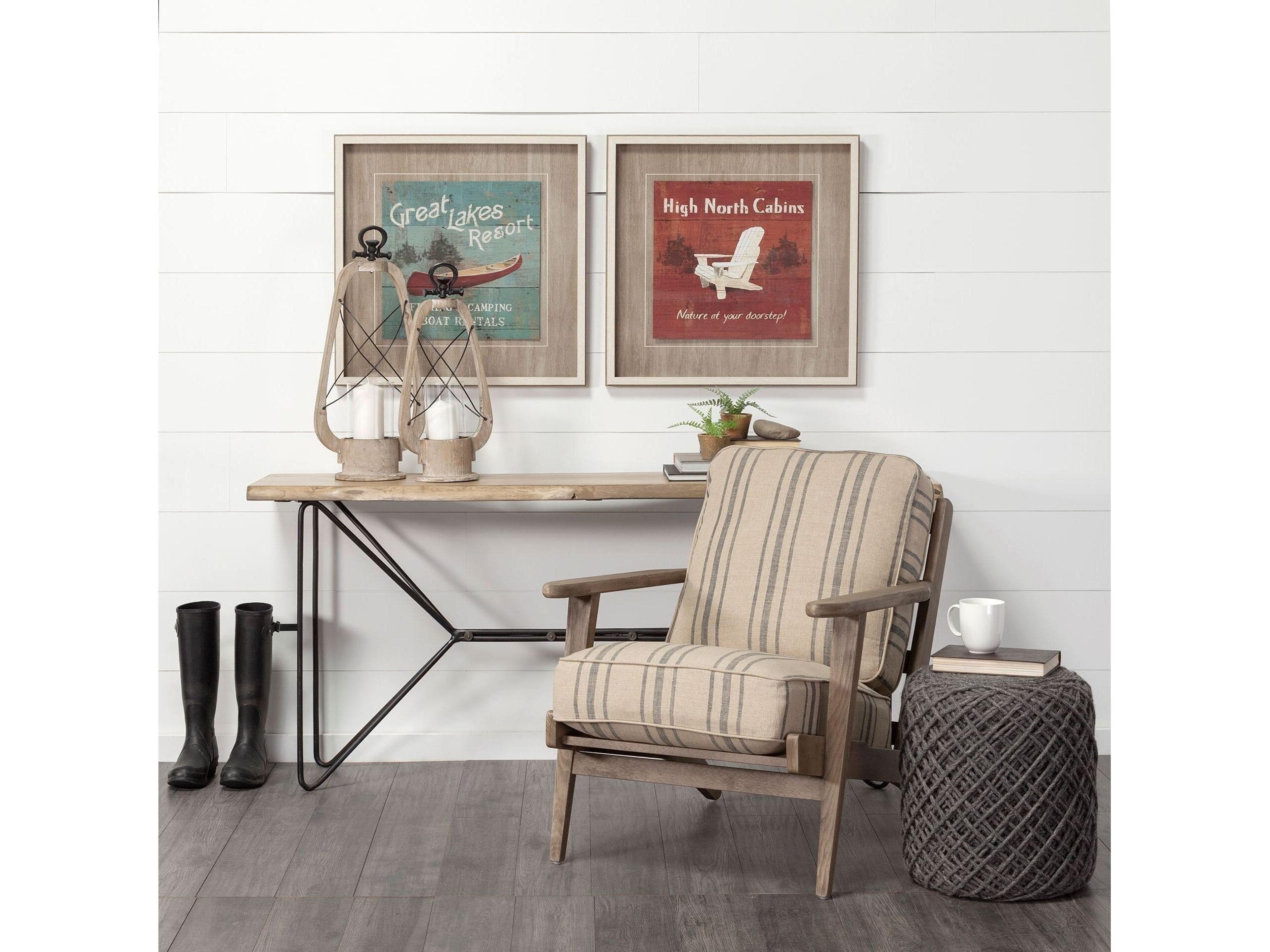 Mercana Zain II Large Brown Wooden Vintage Inspired Candle Holder Lantern