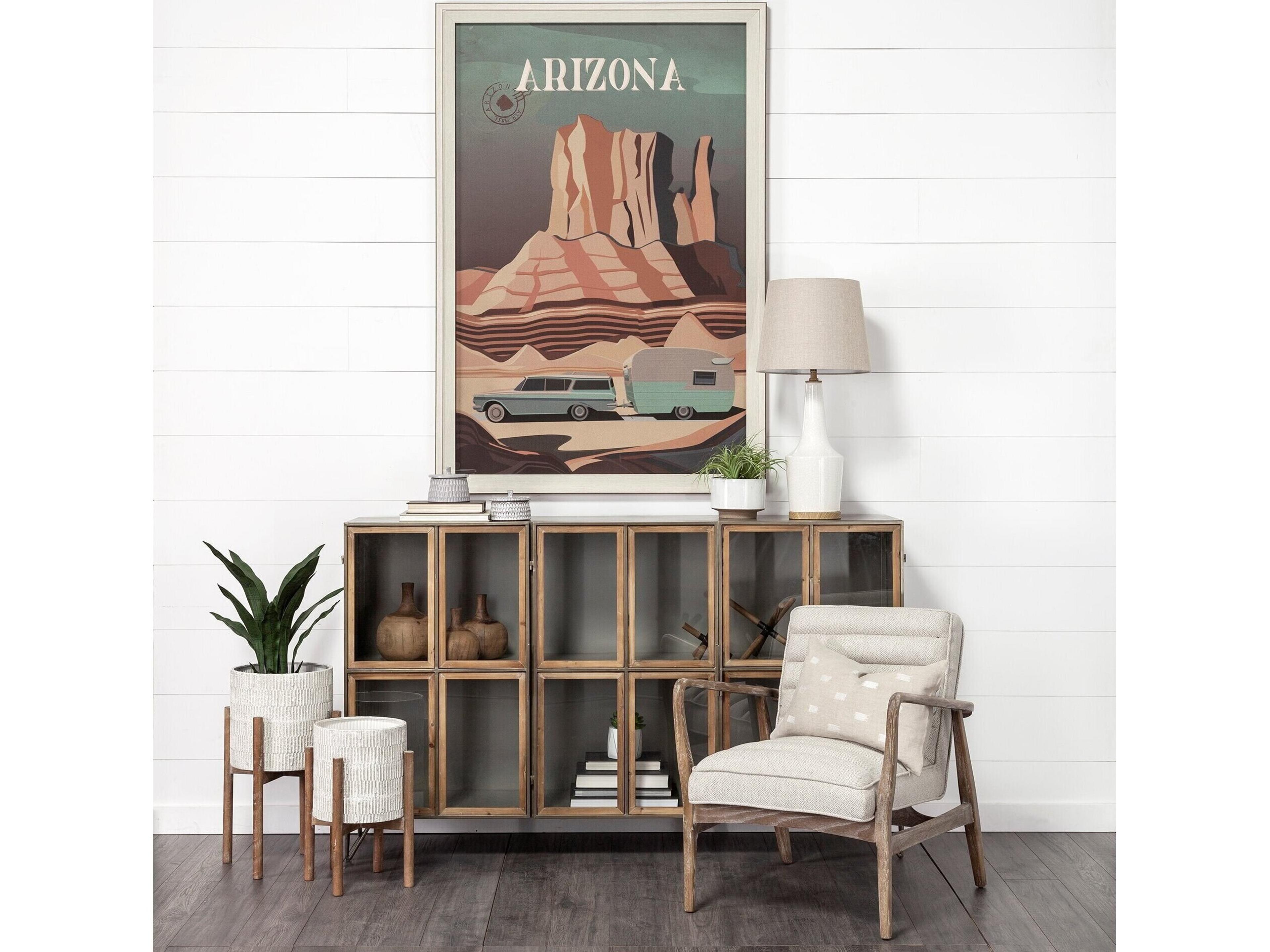 Mercana Stuhrling II (Large) 9L x 9W Brown Wood W/ Black Metal Jack