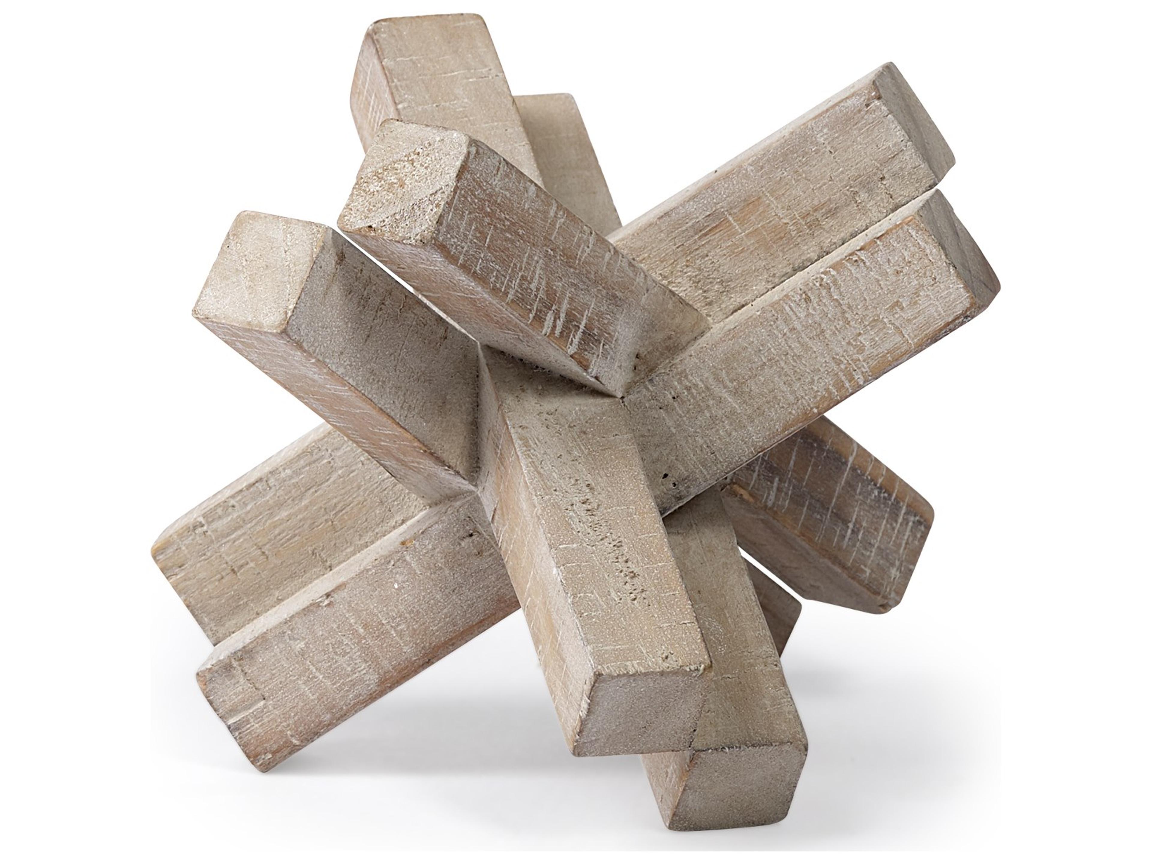 Mercana Vega II (Large) 7L x 7W Natural Wood Jack Object