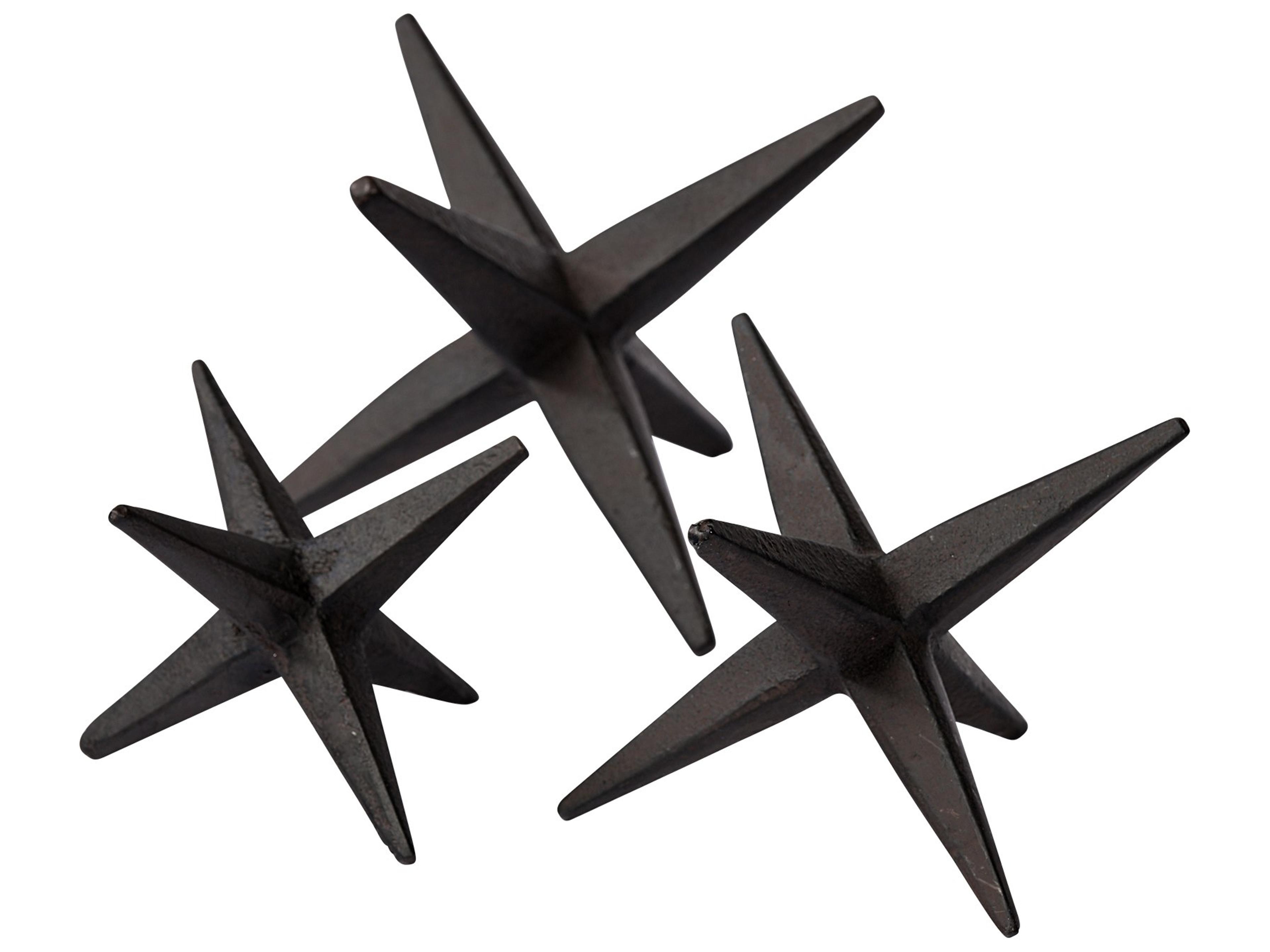 Mercana Rhea (Set of 3) Brown Cast Iron Small, Medium & Large Jacks