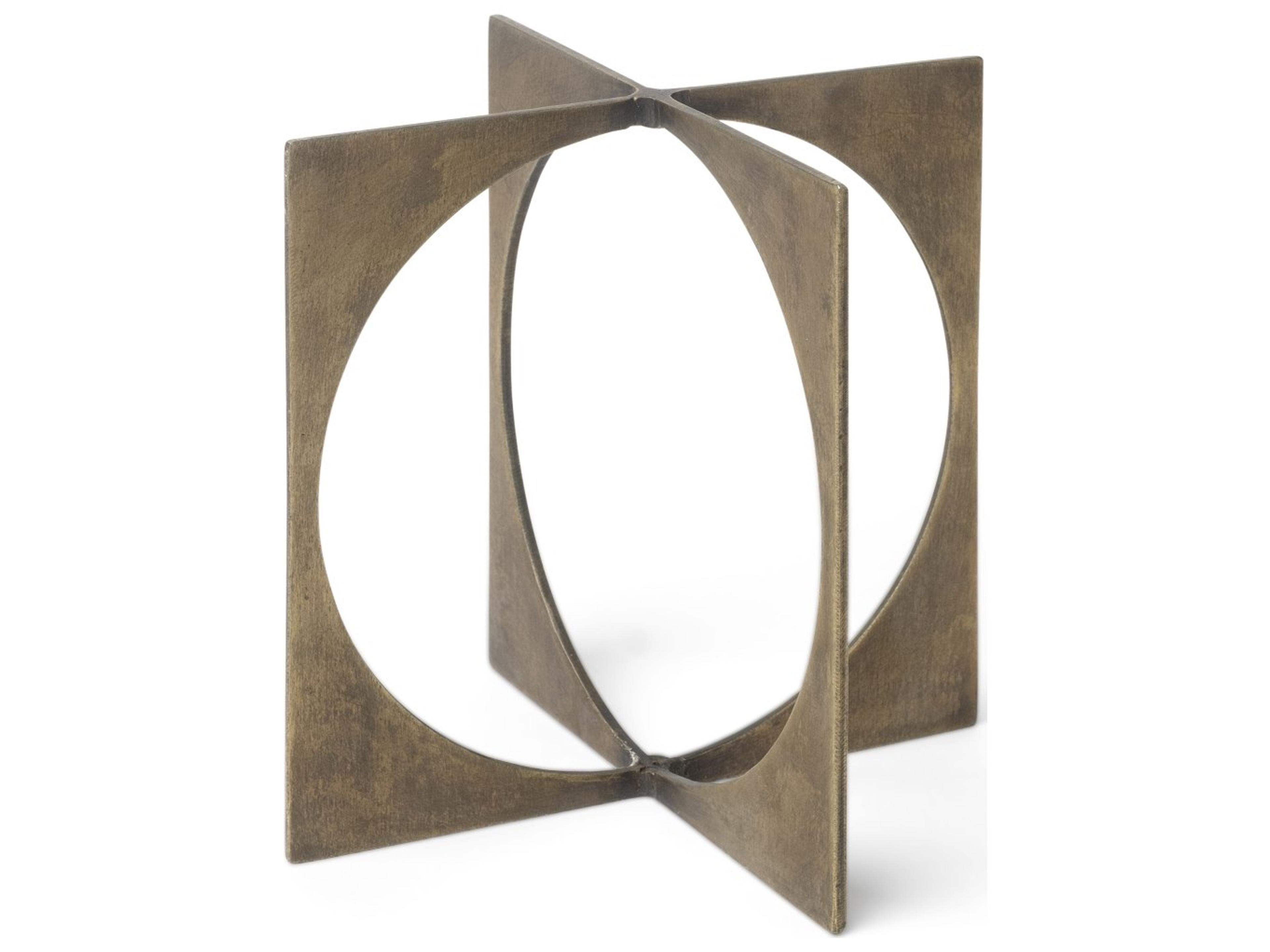 Lima I (Small) 6L x 6W Gold Geometric Decorative Object