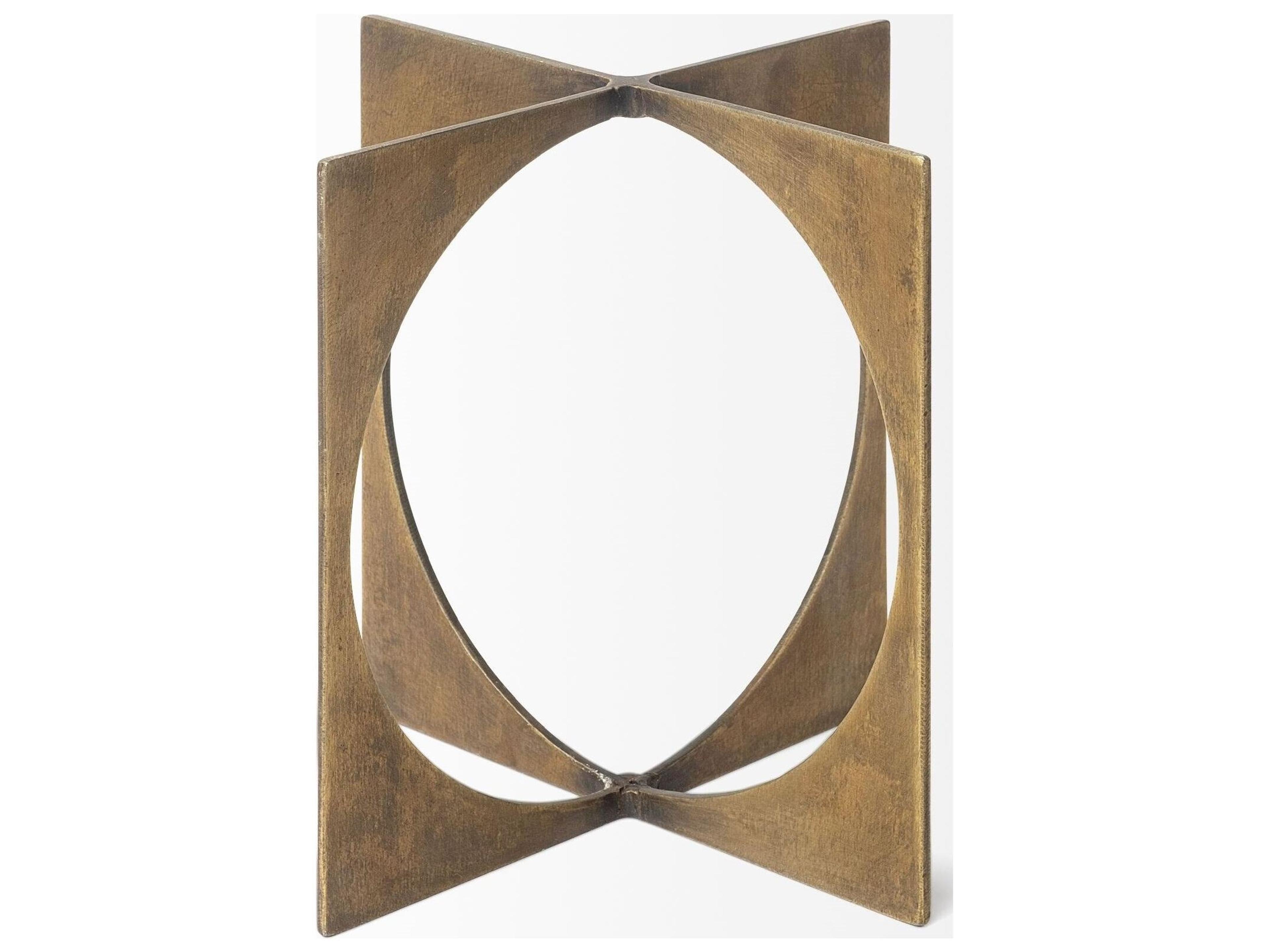 Mercana Lima I (Small) 6L x 6W Gold Geometric Decorative Object