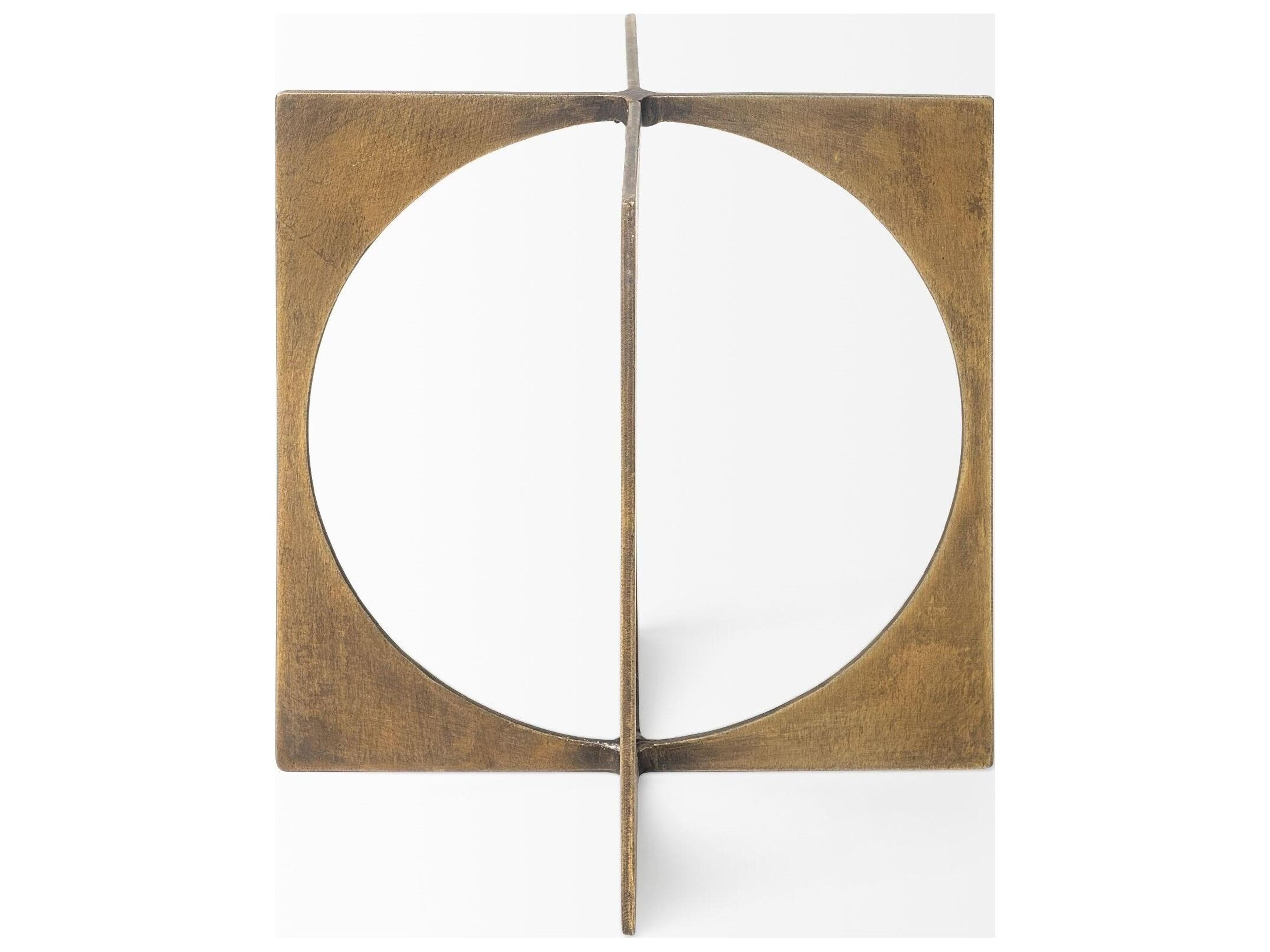 Mercana Lima I (Small) 6L x 6W Gold Geometric Decorative Object