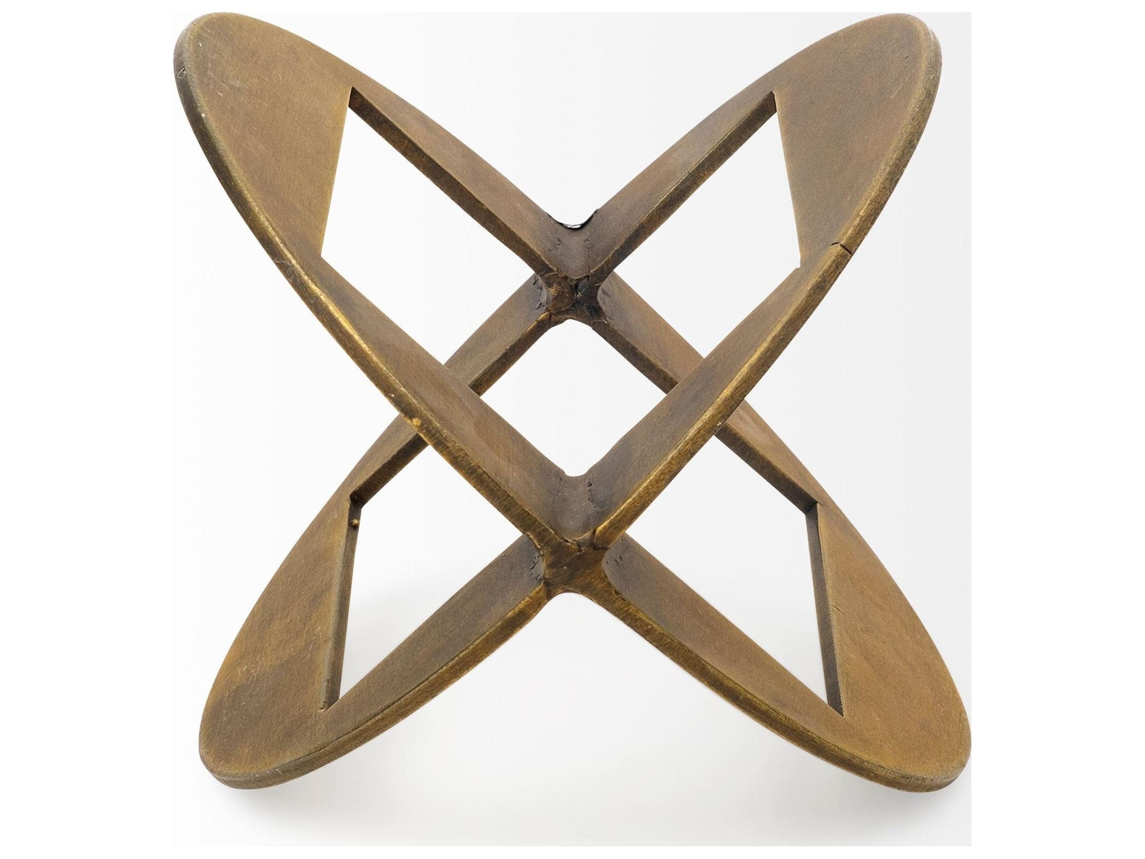 Mercana Cusco I (Small) 5L x 5W Gold Geometric Decorative Object