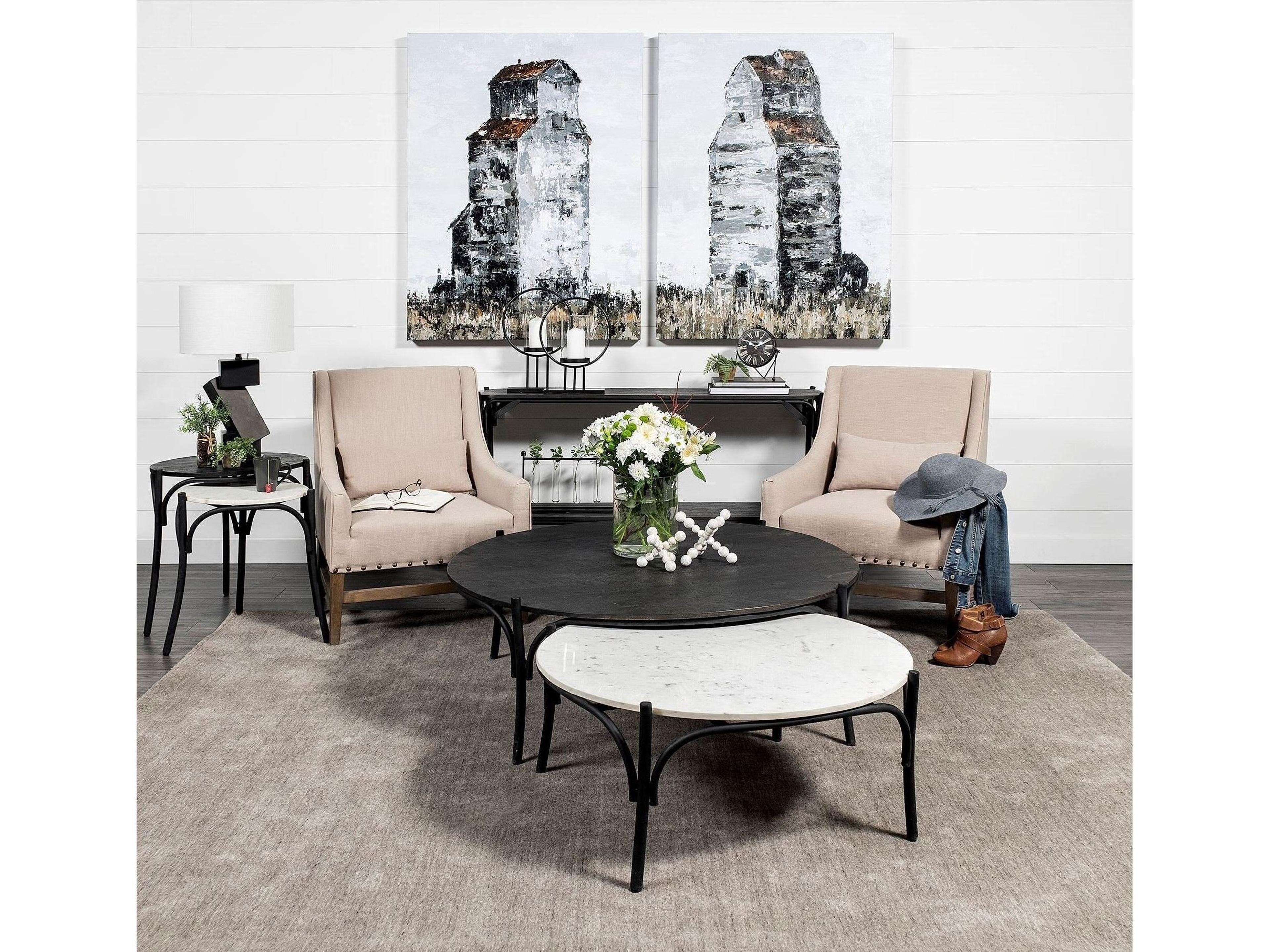 Mercana Carrollton I (Small) 7L x 7W Off-White Geometric Wood Ball Jack