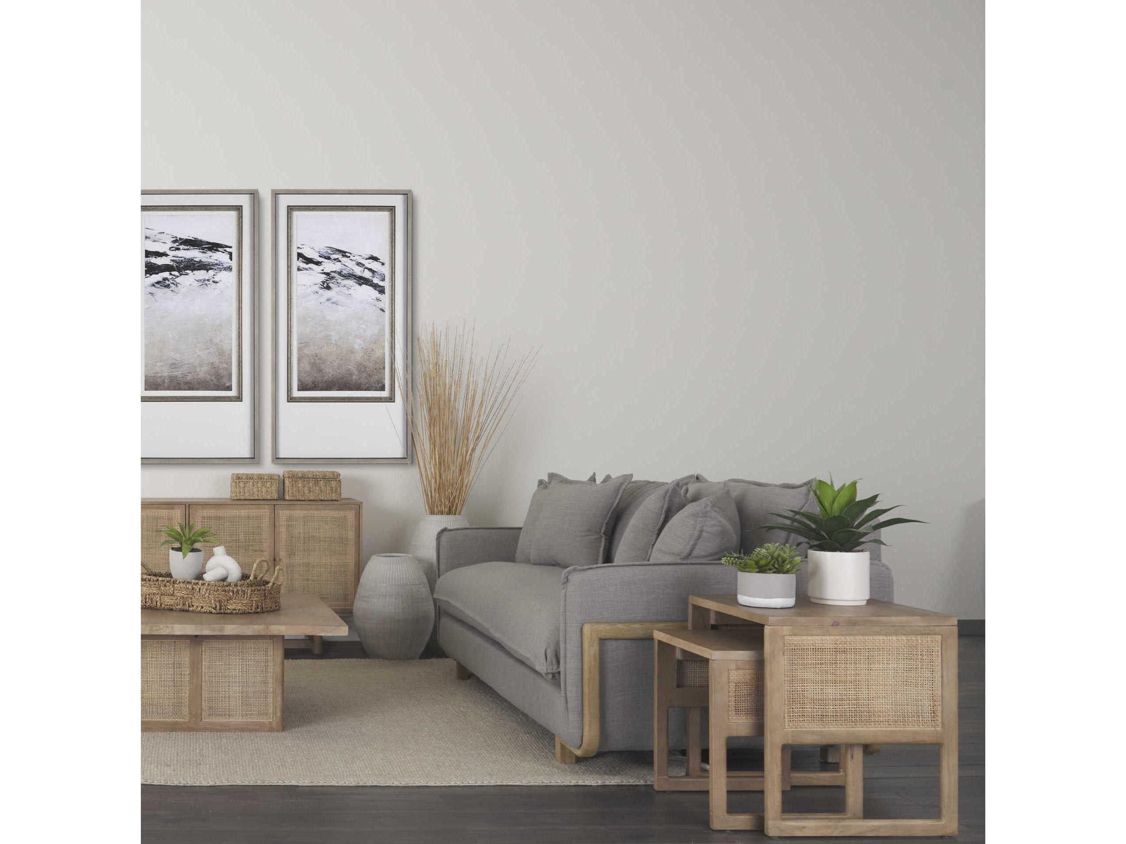 Mercana Roy I 84" Flint Gray Upholstered Three Seater Sofa