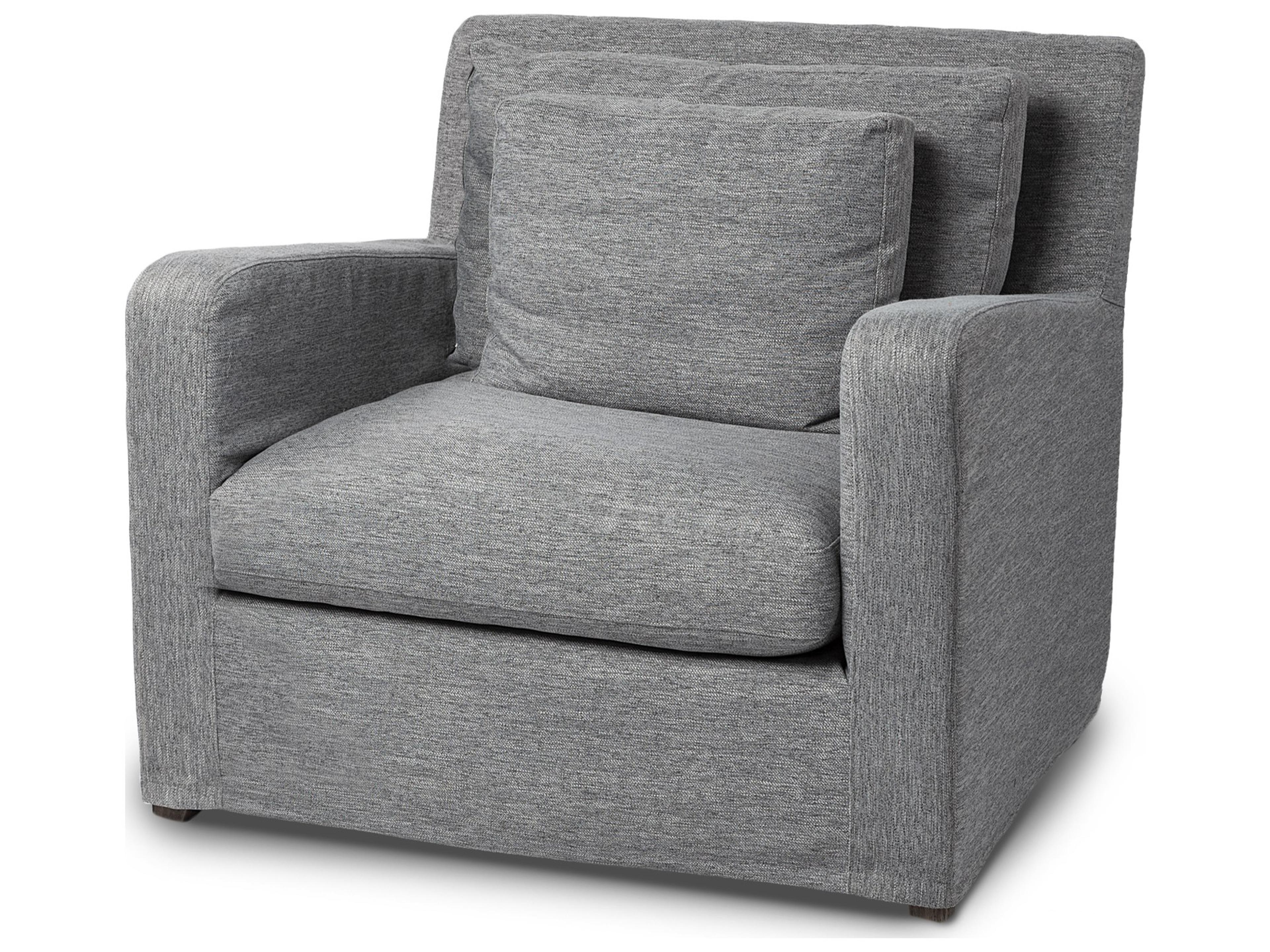 Denly III 38 X 38.25 X 34.5 Castlerock Gray Slipcover Upholstered Arm Chair