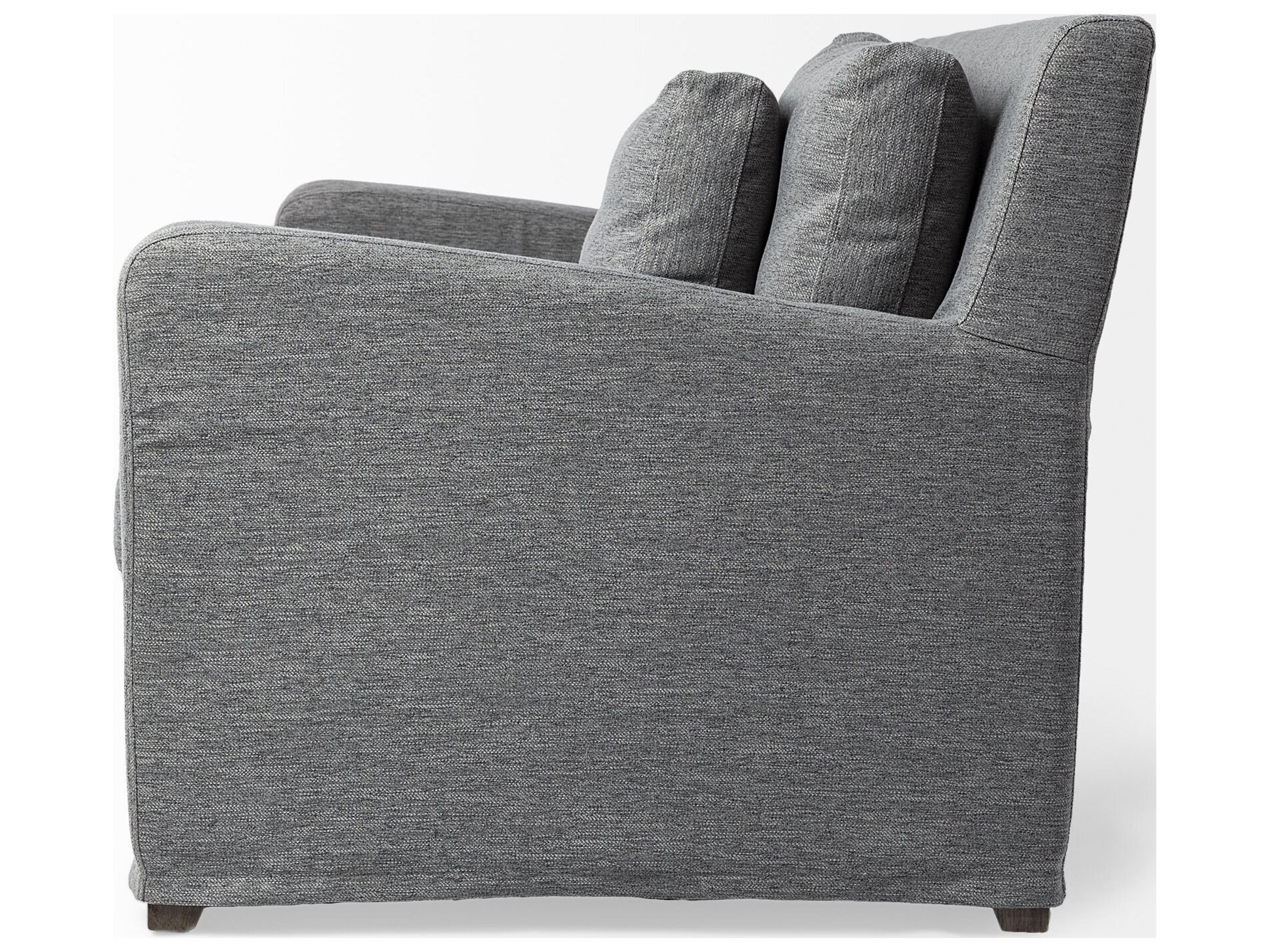 Mercana Denly III 38 X 38.25 X 34.5 Castlerock Gray Slipcover Upholstered Arm Chair