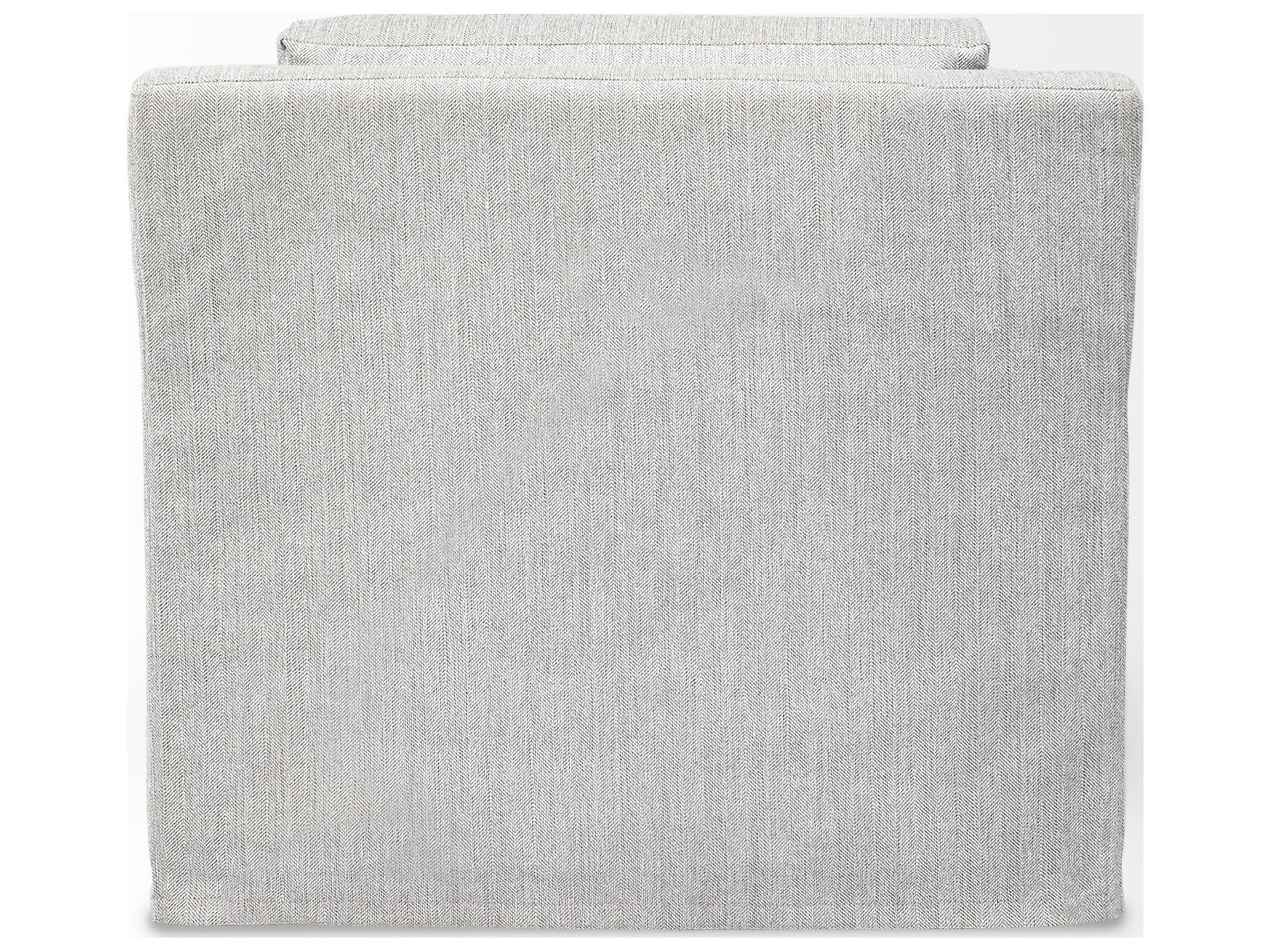 Mercana Denly III 38 X 38.25 X 34.5 Frost Gray Slipcover Upholstered Arm Chair