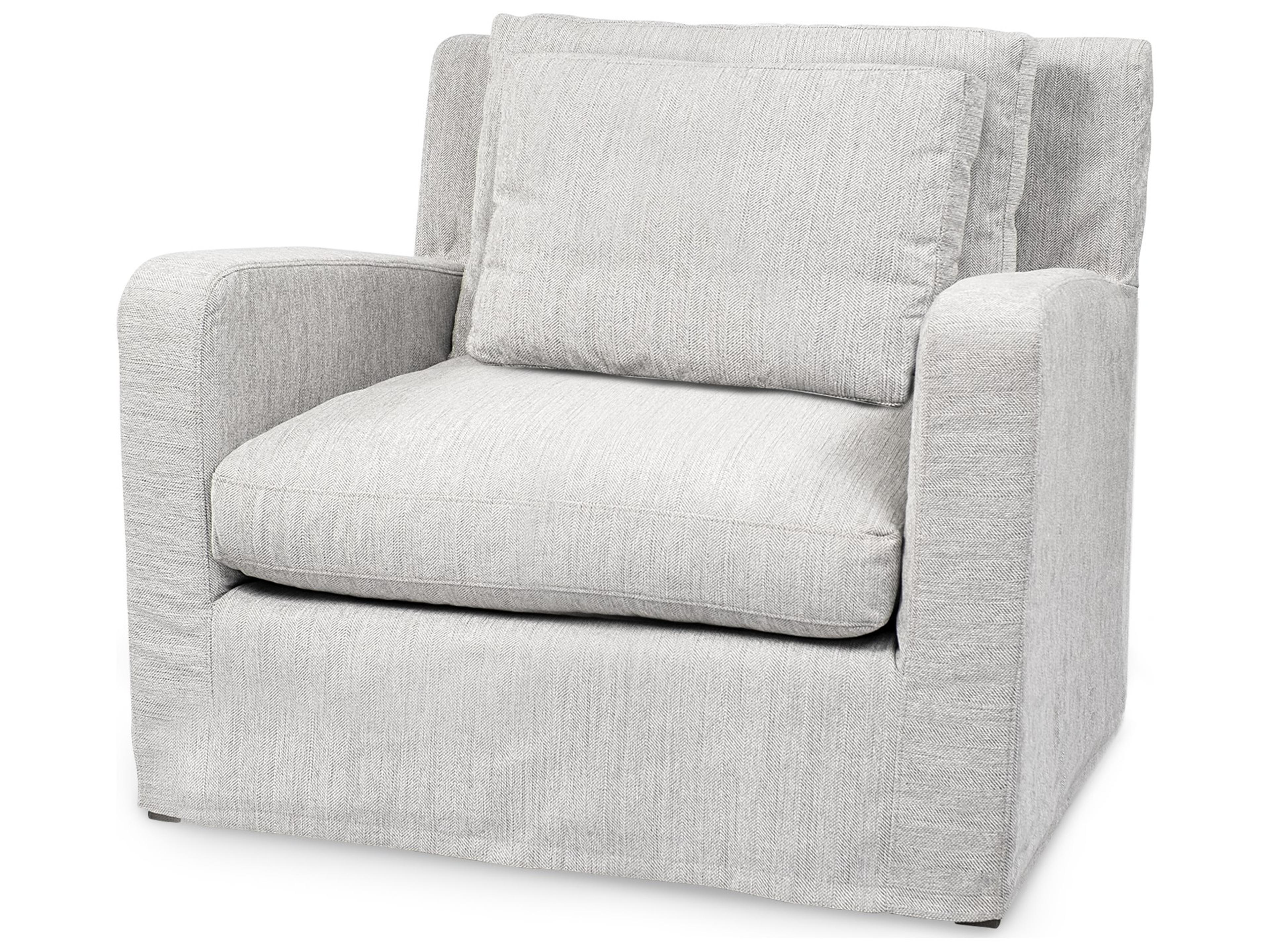 Denly III 38 X 38.25 X 34.5 Frost Gray Slipcover Upholstered Arm Chair