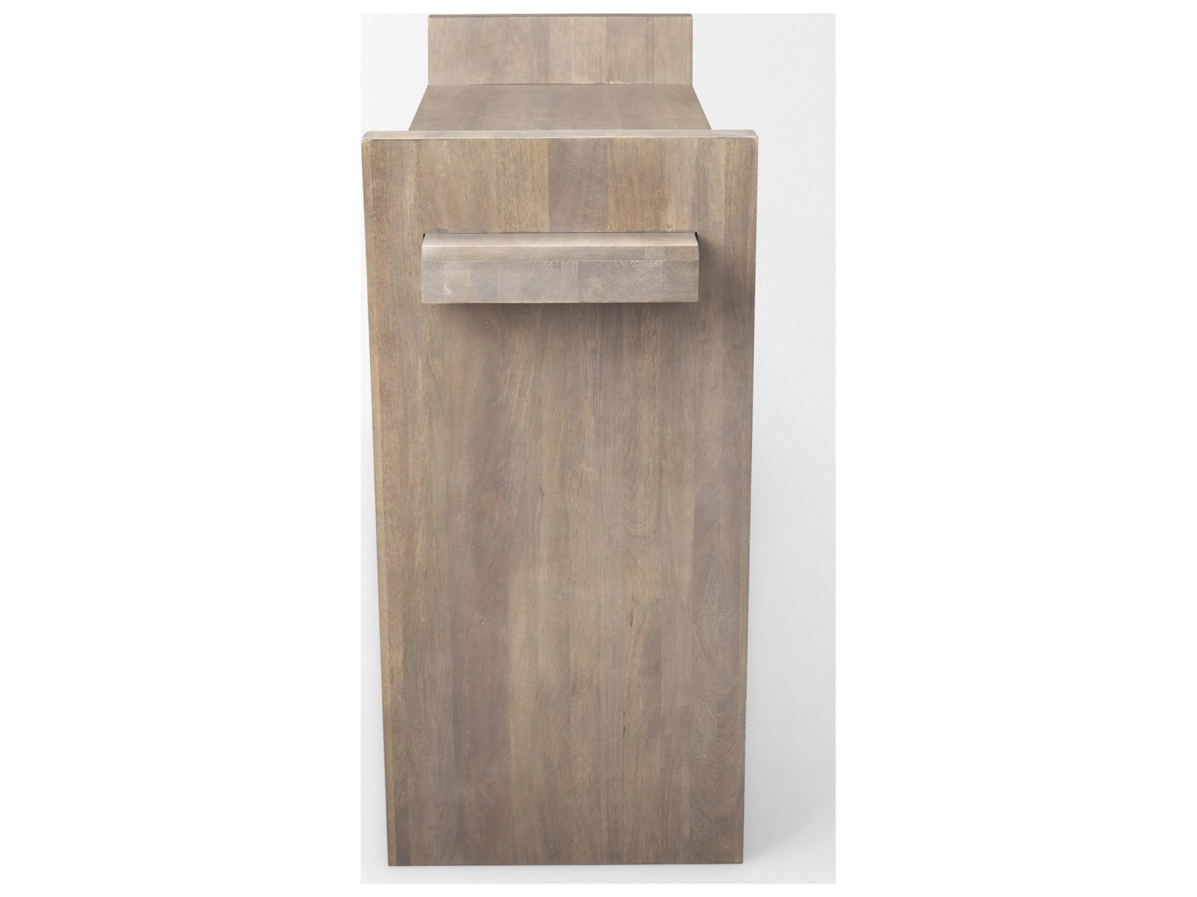 Mercana Elaine III 60L x 16W Brown Wood Angled Leg Console Table