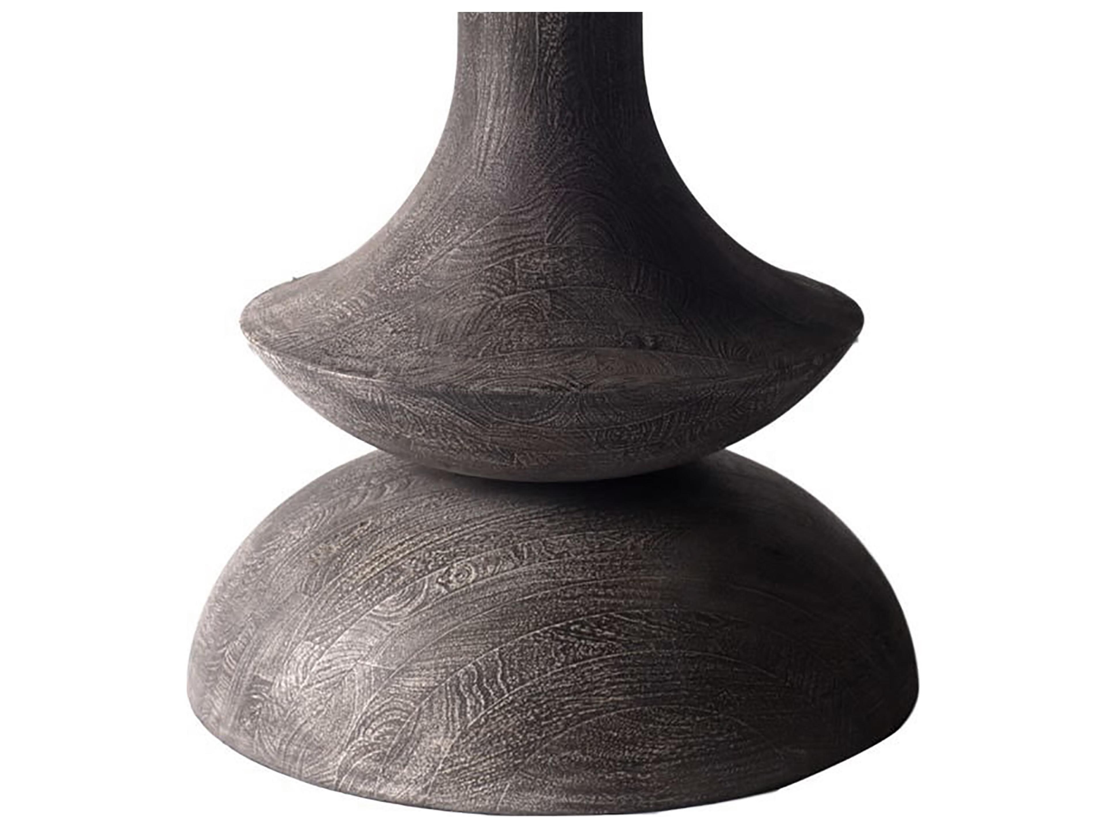 Mercana Crossman III 60L x 60W x 30H Dark Brown/Gray Solid Wood Base W/ Round Glass Top Dining Table