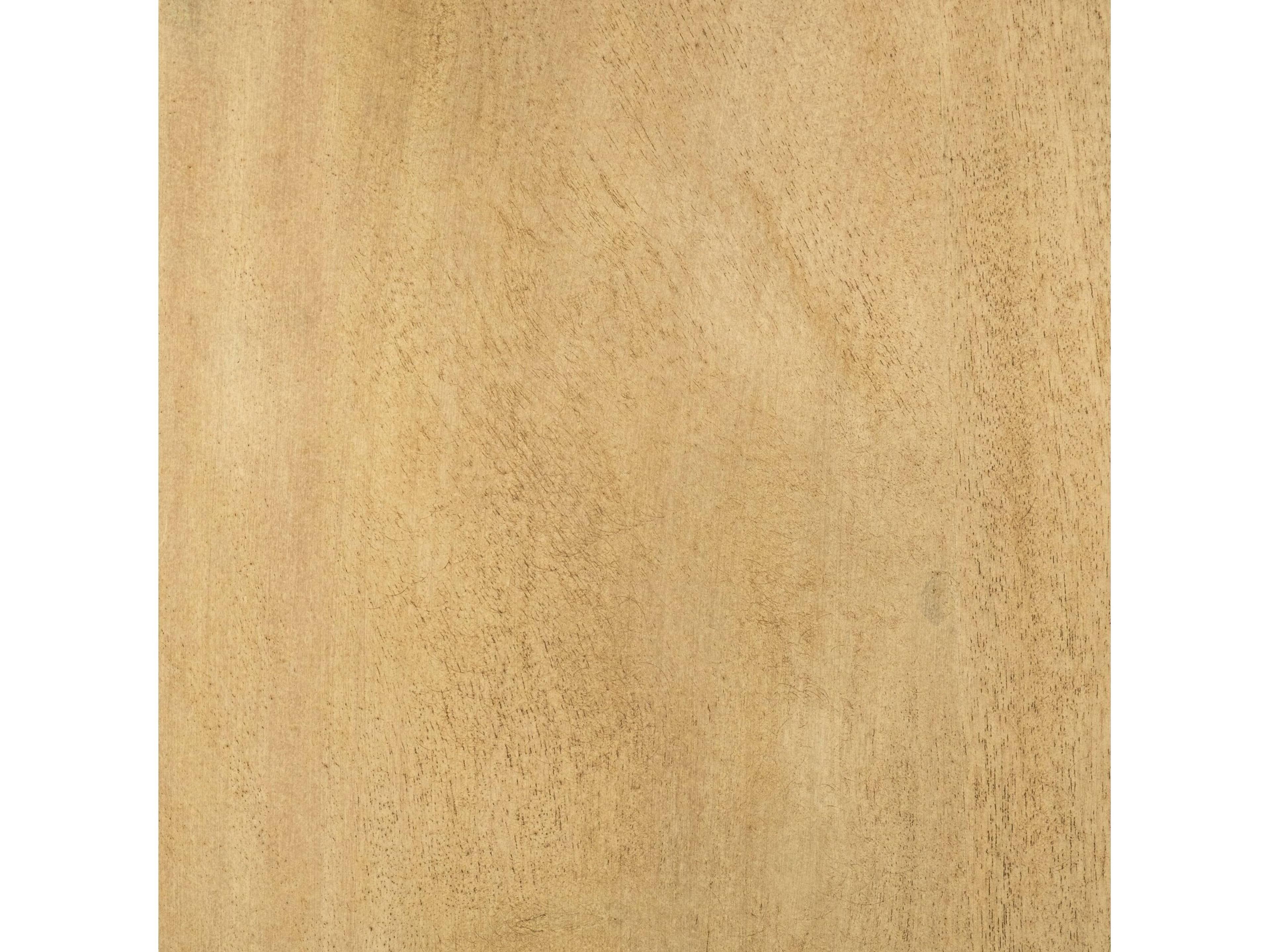 Mercana Papillion II 80x40 Rectangular Blonde Live Edge Sold Wood Top Black Metal Base Dining Table