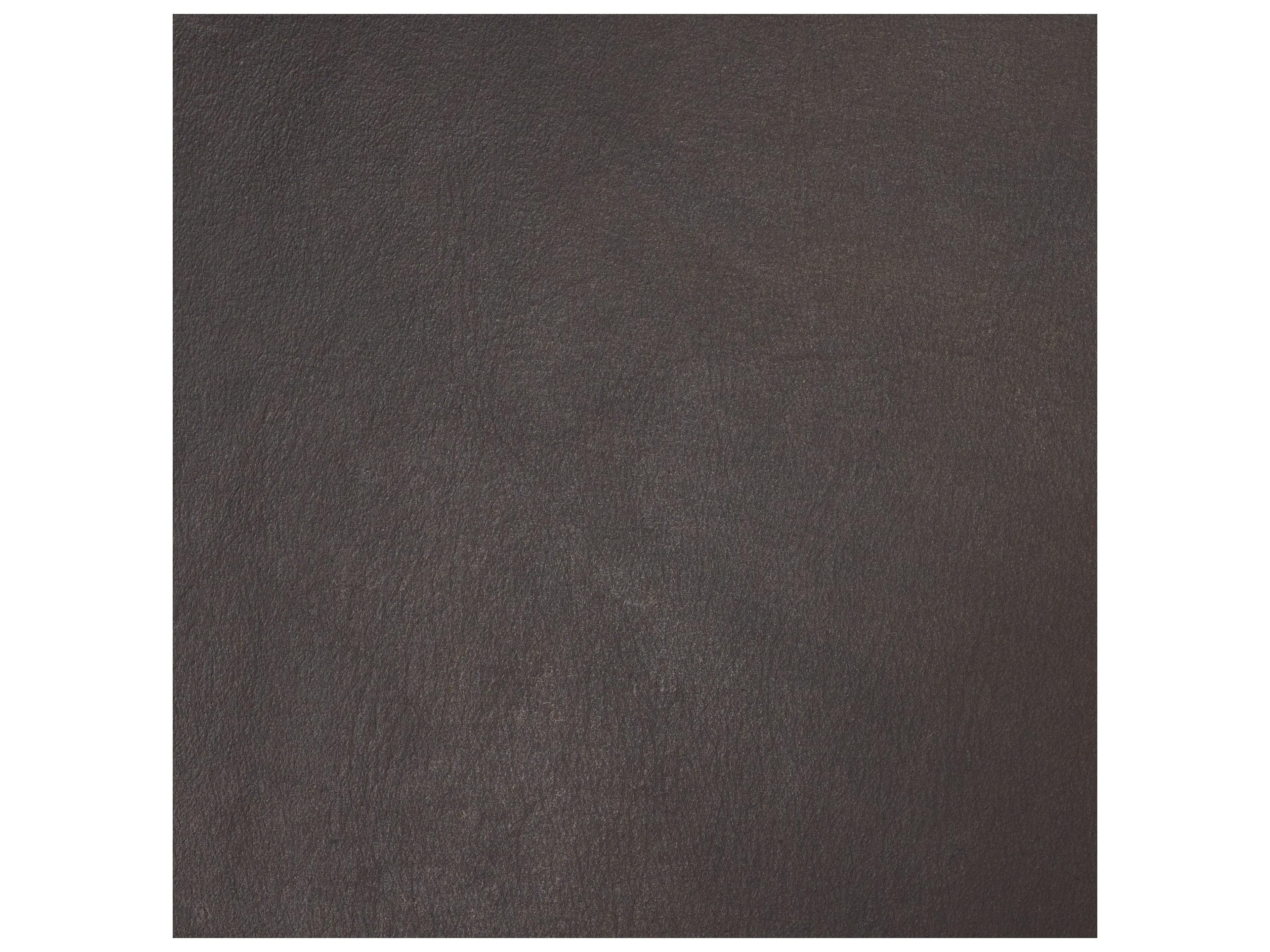 Mercana Kavalan 37.5" Total Height Ebony Leather Seat Black Metal Frame Bar Stool