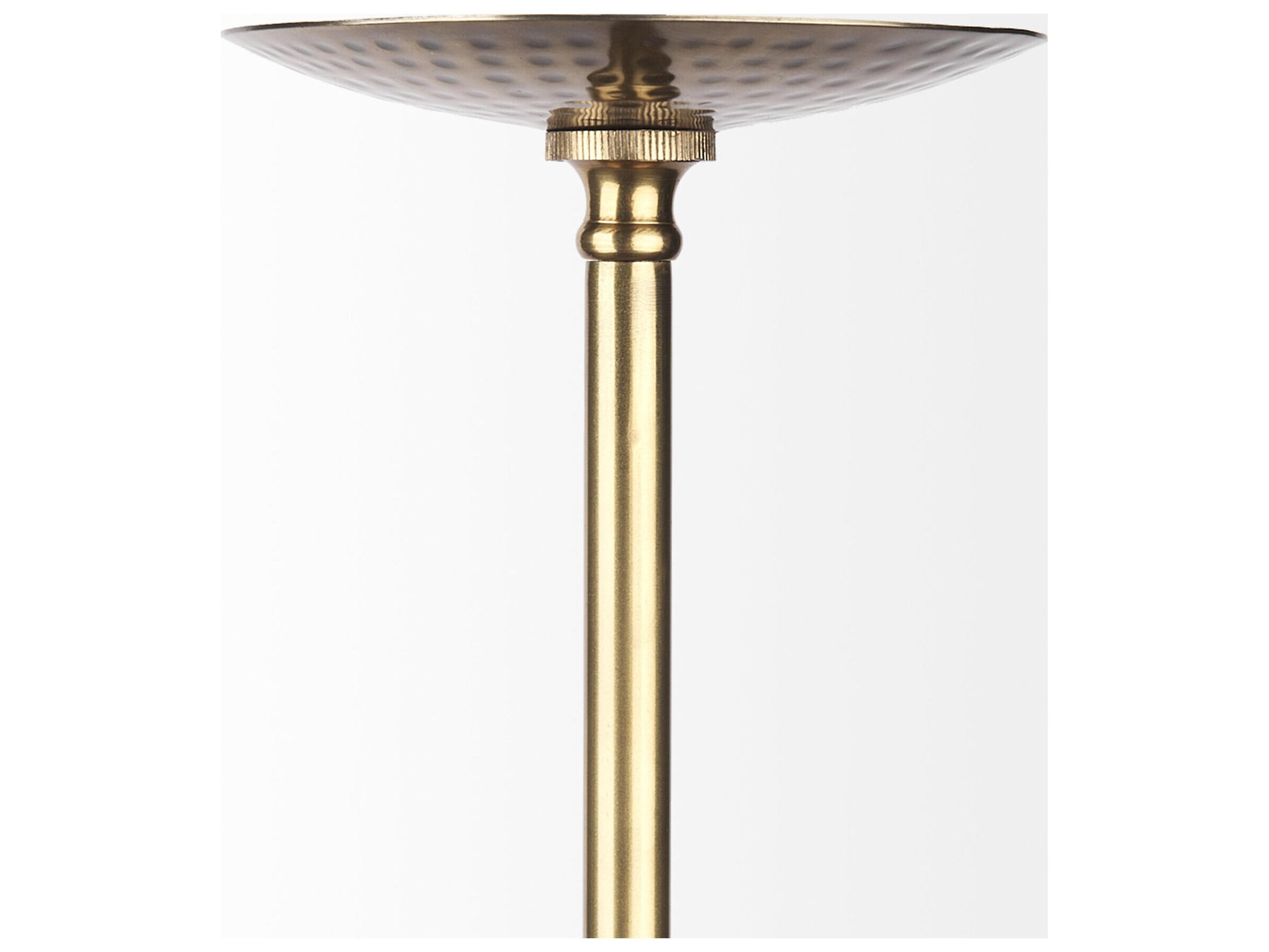 Mercana Garnet 13L x 13W Gold Hammered Metal Pendant Light