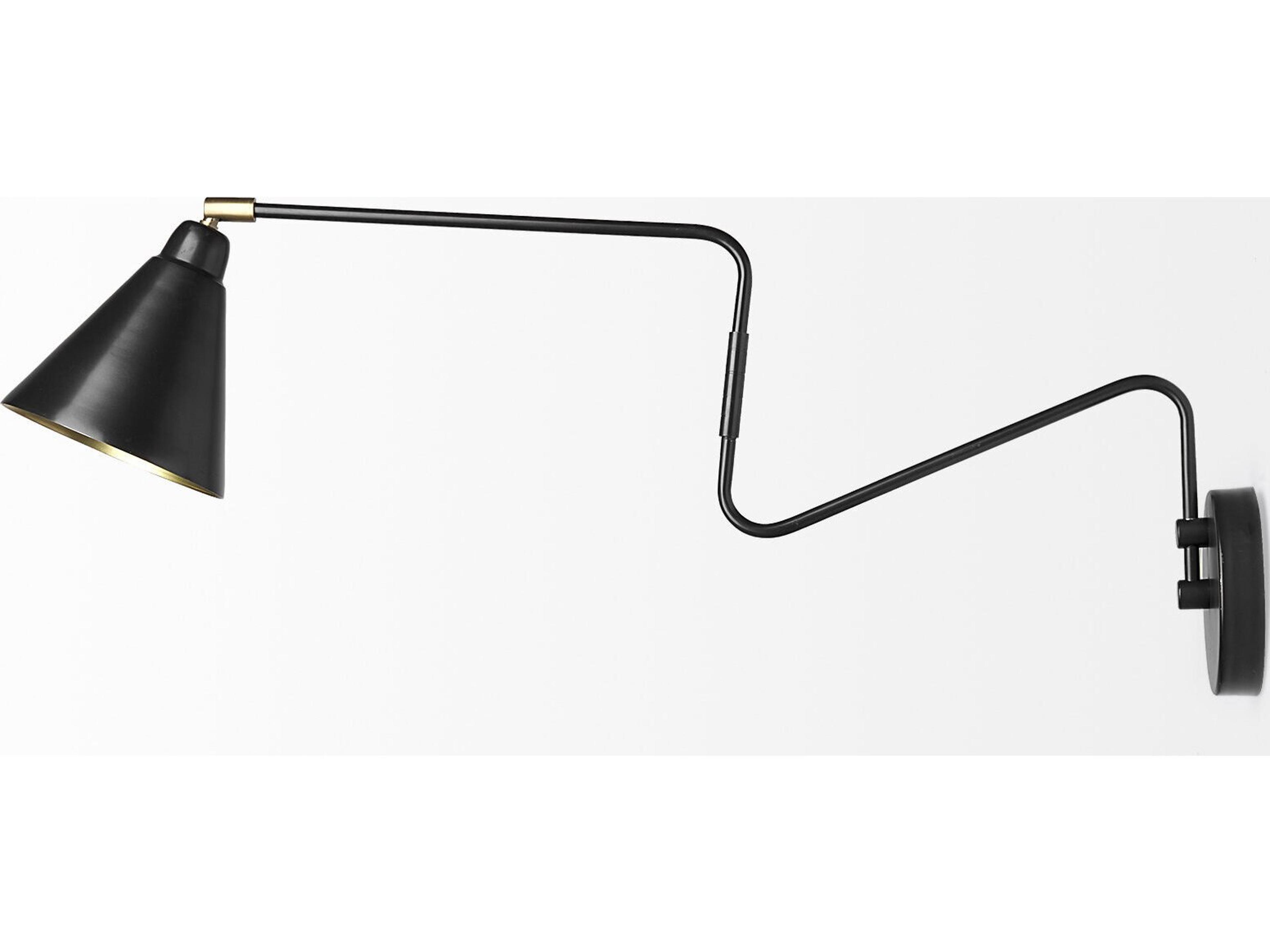 Mercana Cobalt 6L x 32W Black Metal Cone Shaped Swivel Wall Sconce