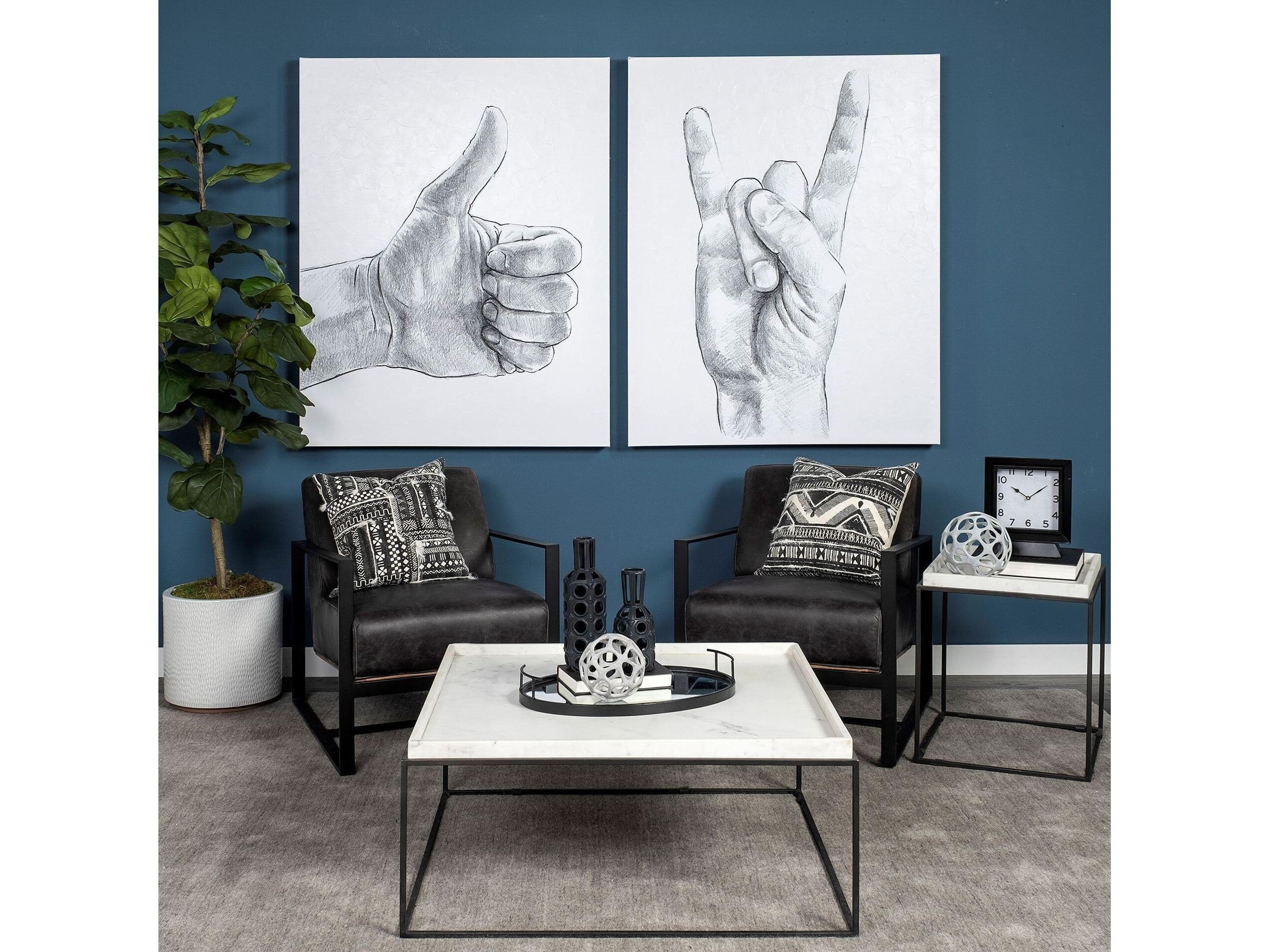 Mercana Brunel Large Black Drum-Shaped Ceramic Vase