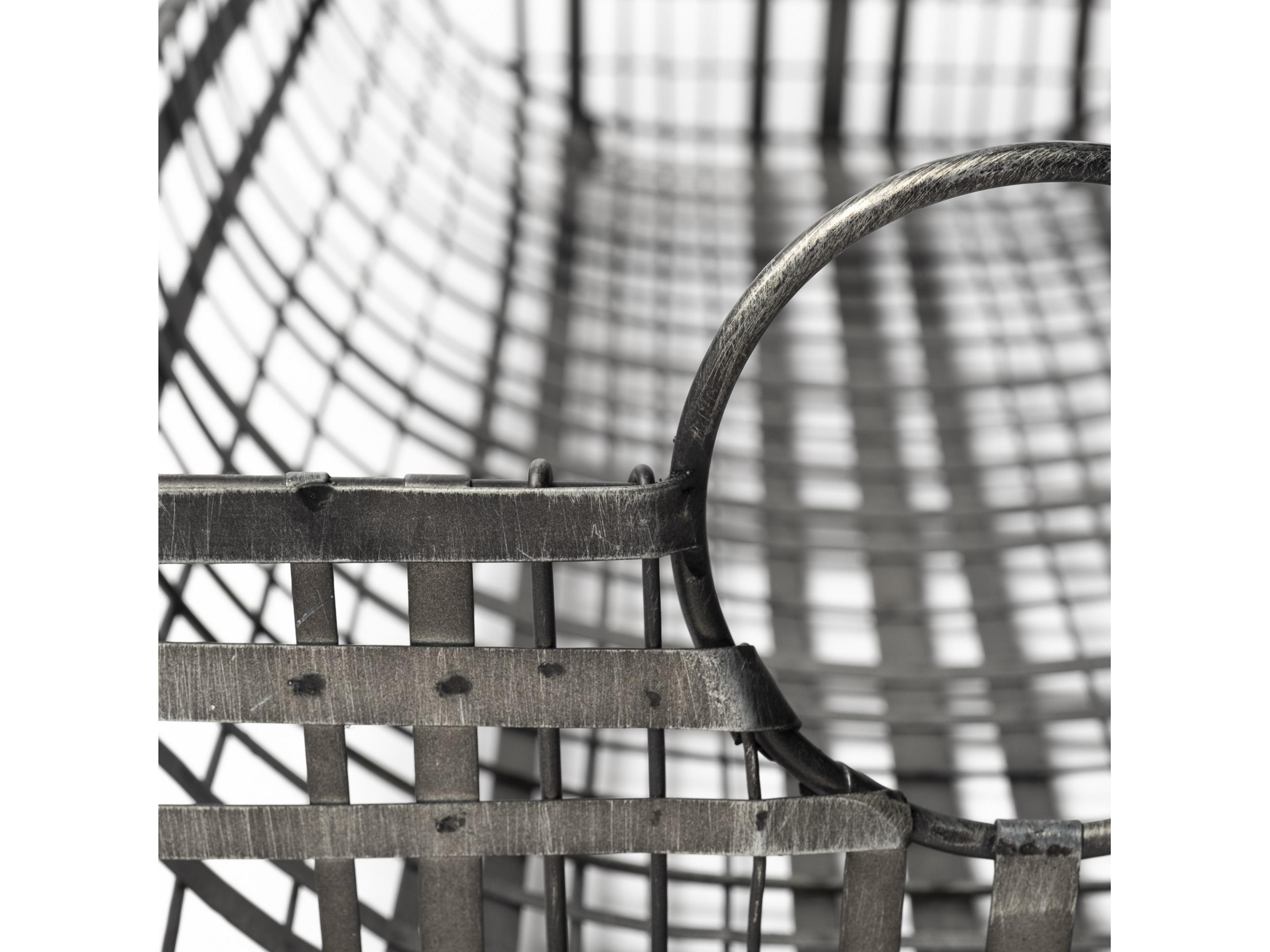 Mercana Kenneth (Set of 2) 24L x 12W Gray Metal Baskets