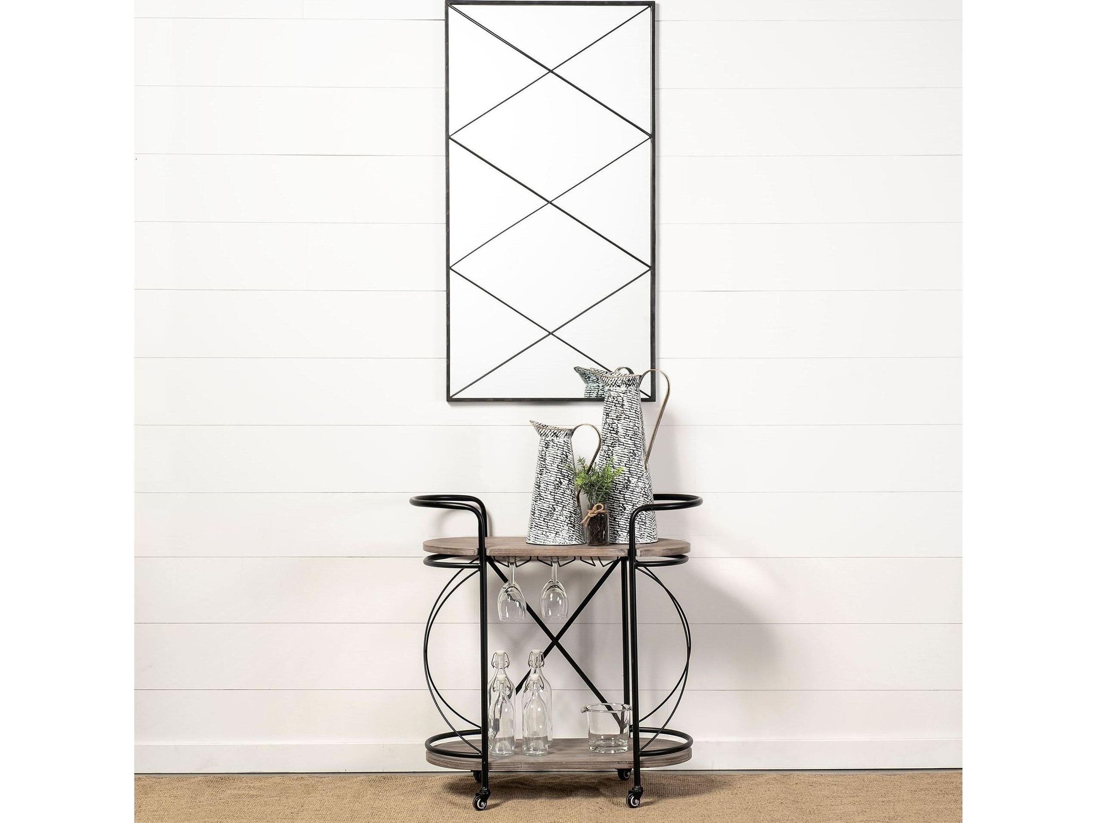 Mercana Colette Small Black/White Patterned Vase