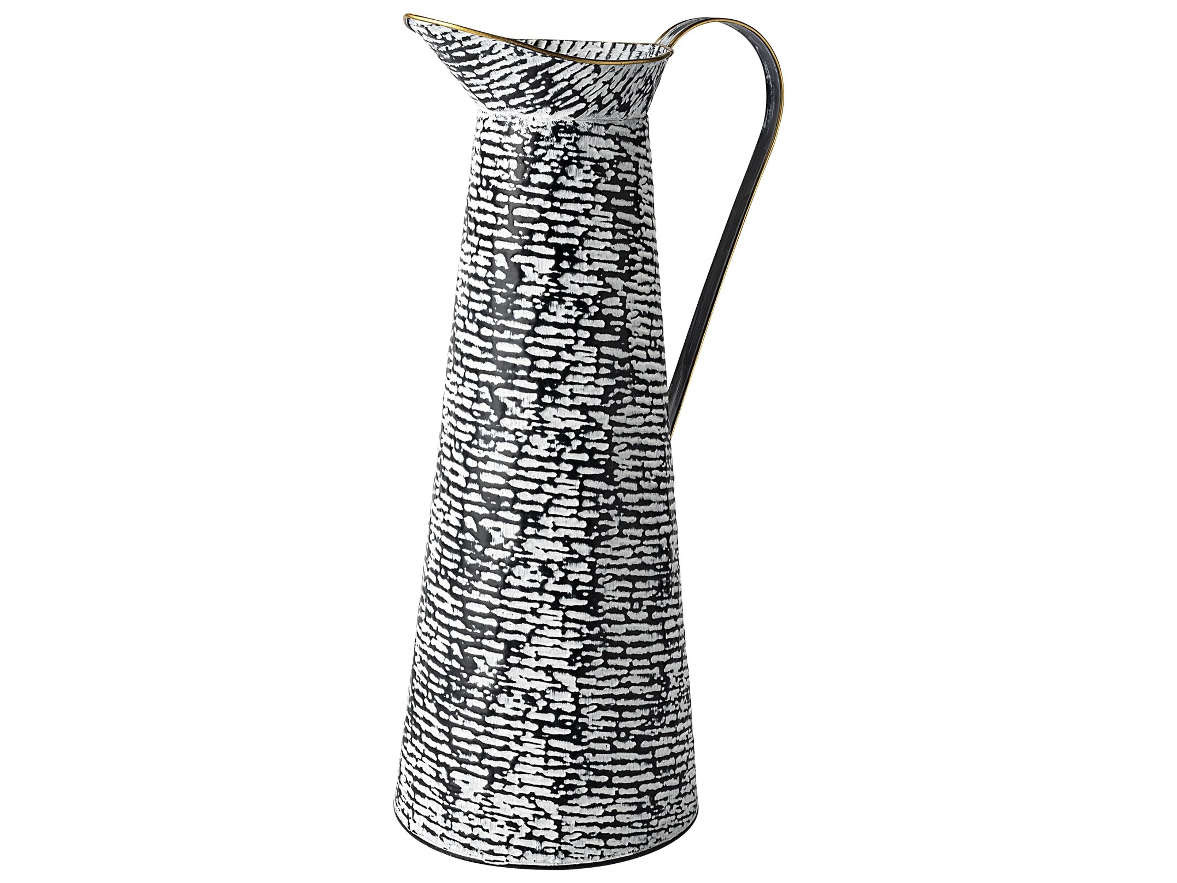 Colette Large Black/White Patterned Vase