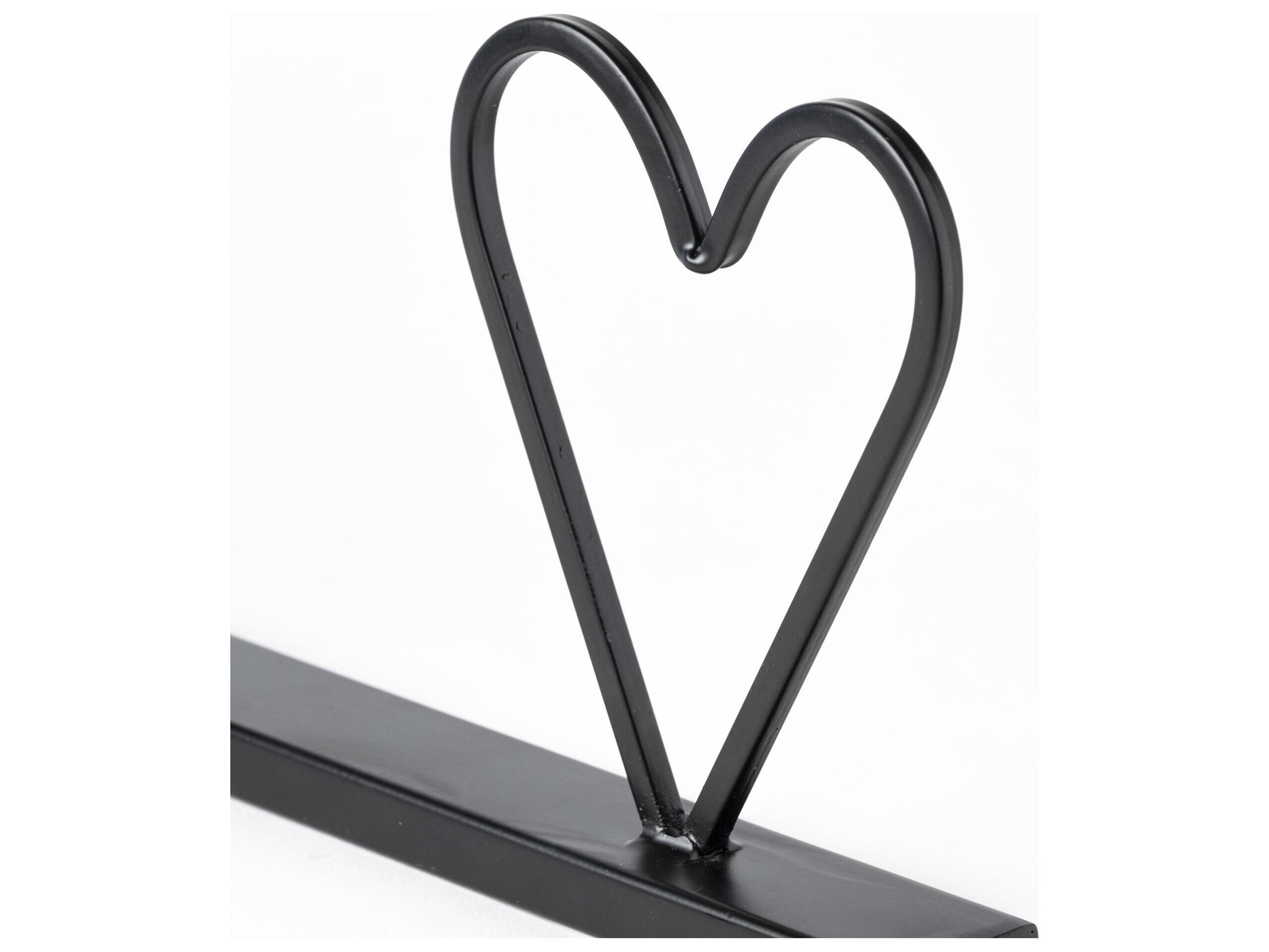 Mercana Wild at Heart 24L x 1W Black Metal Sign