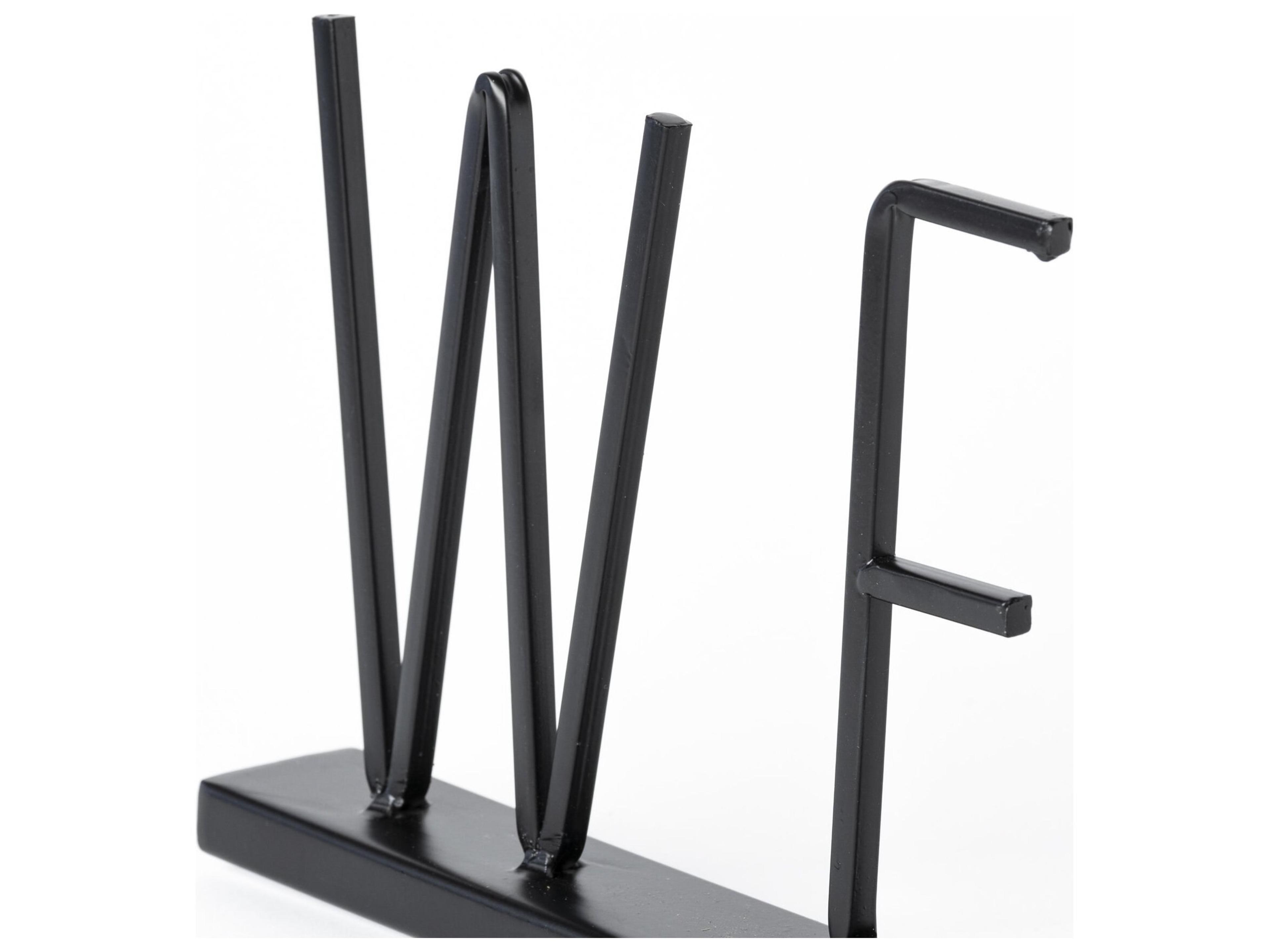 Mercana Welcome 24L x 1W Black Metal Sign