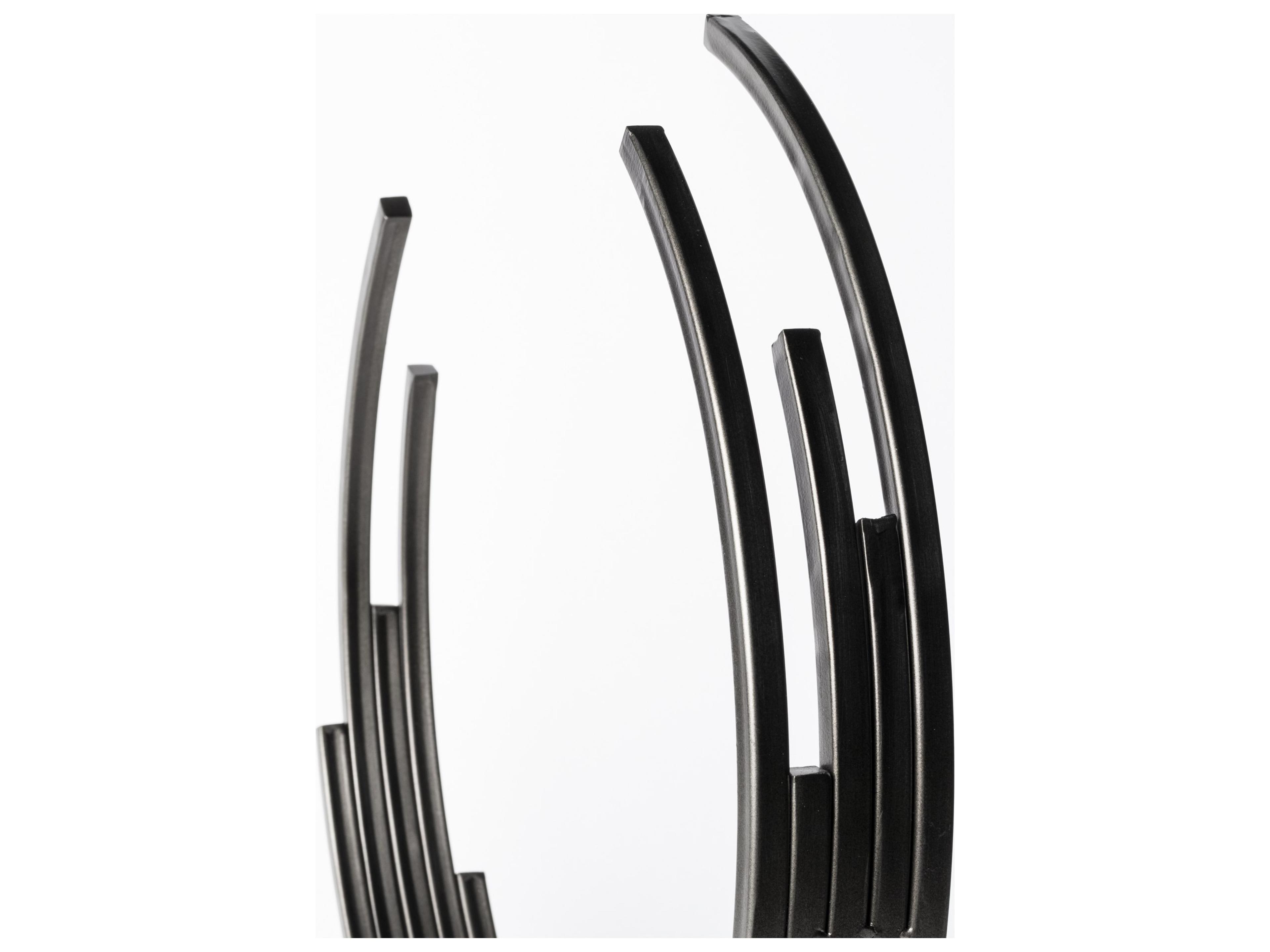 Mercana Taj (Large) 21L x 3W Black Broken Halo Decorative Object