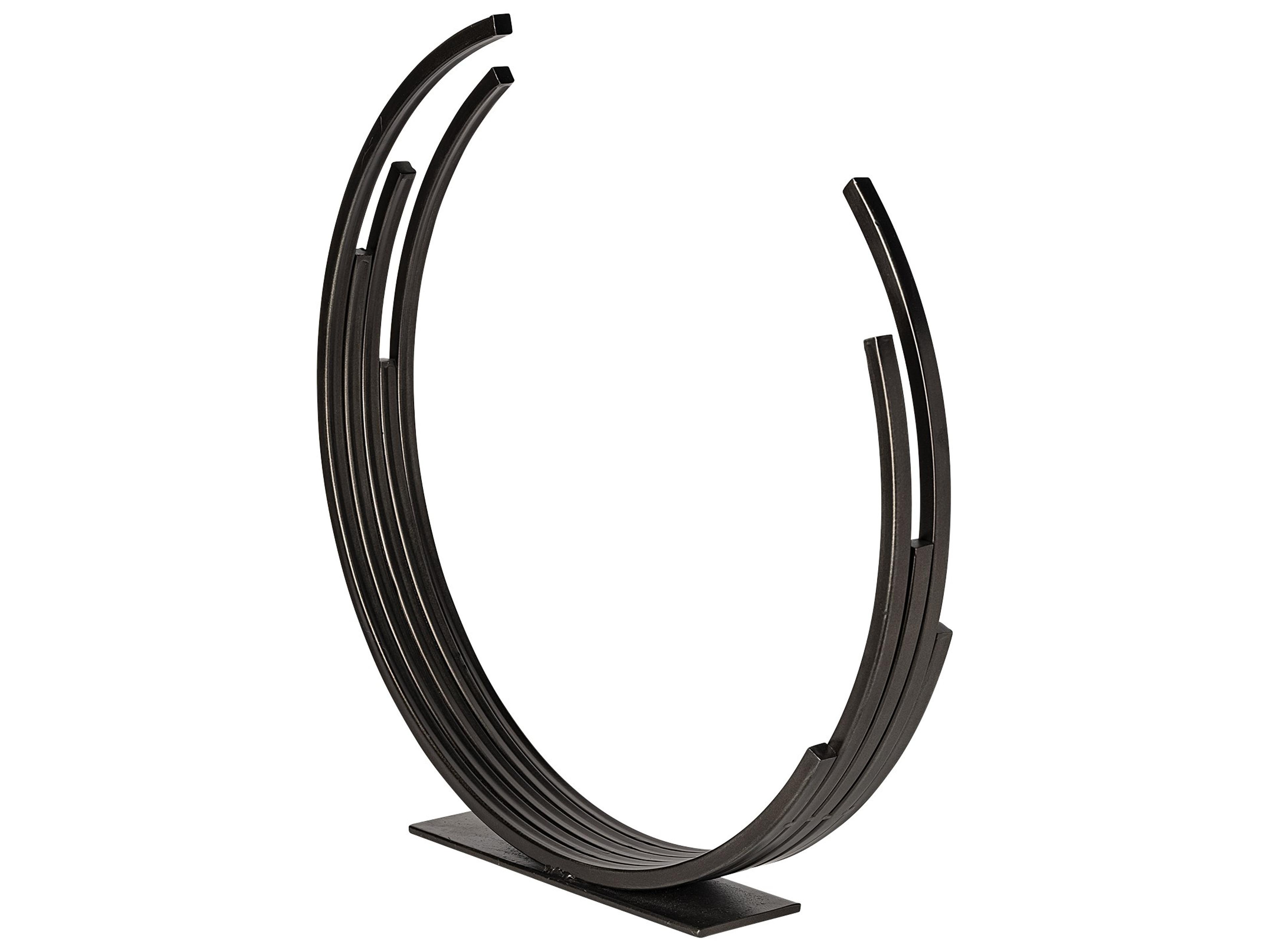 Mercana Taj (Large) 21L x 3W Black Broken Halo Decorative Object