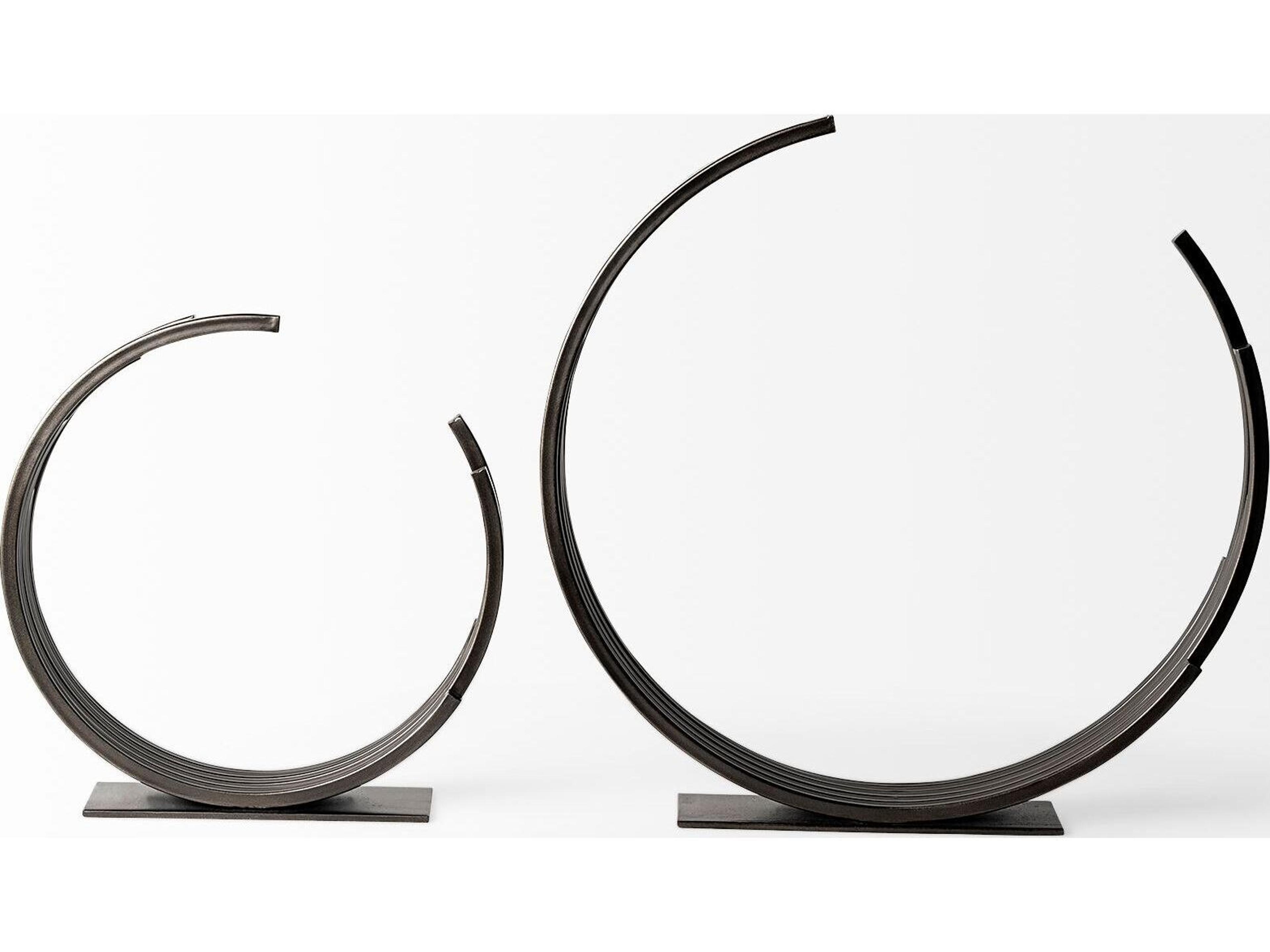 Mercana Taj (Large) 21L x 3W Black Broken Halo Decorative Object