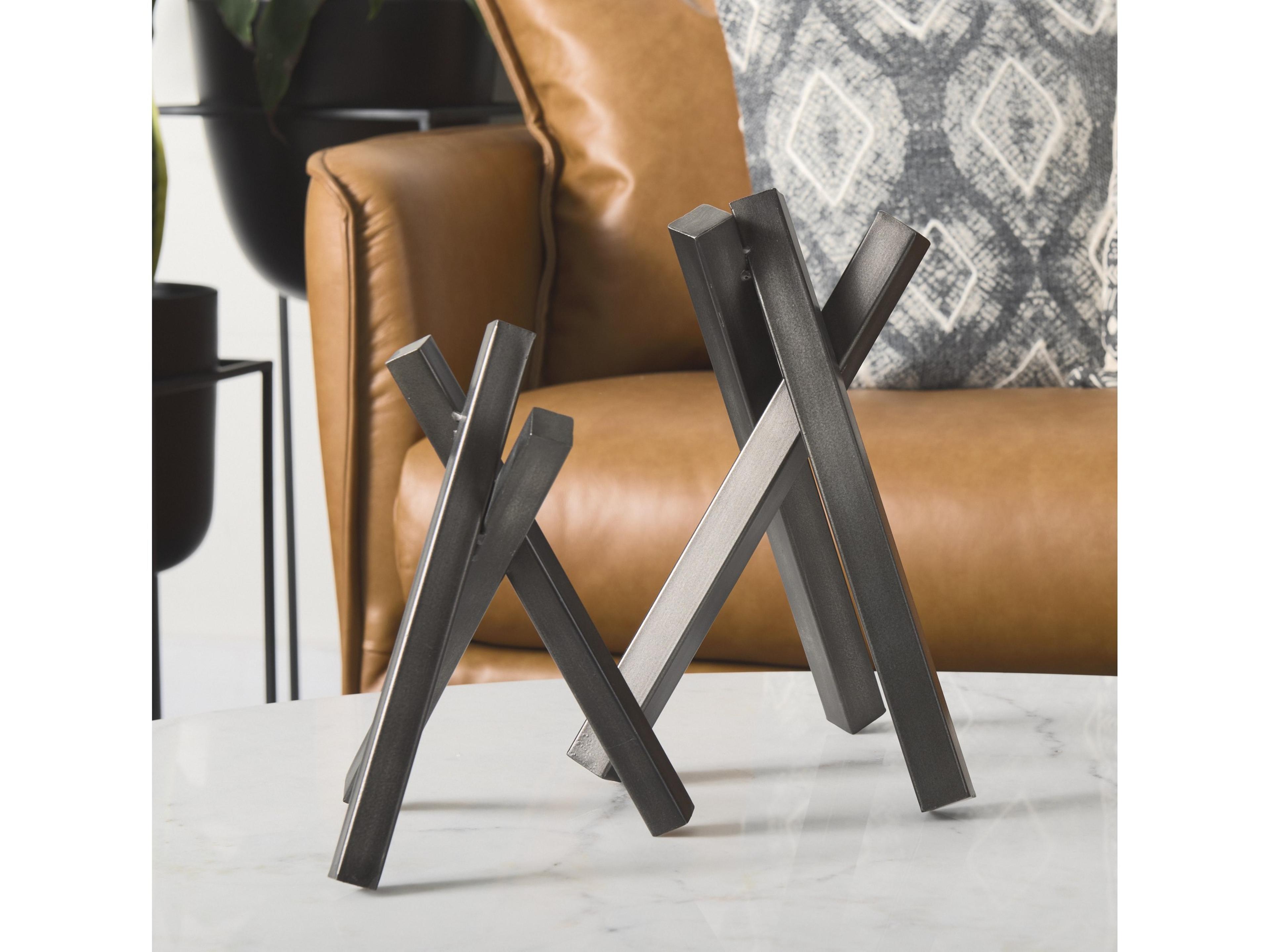 Mercana Bastian (Large) 9L x 8W Black Metal Abstract Object