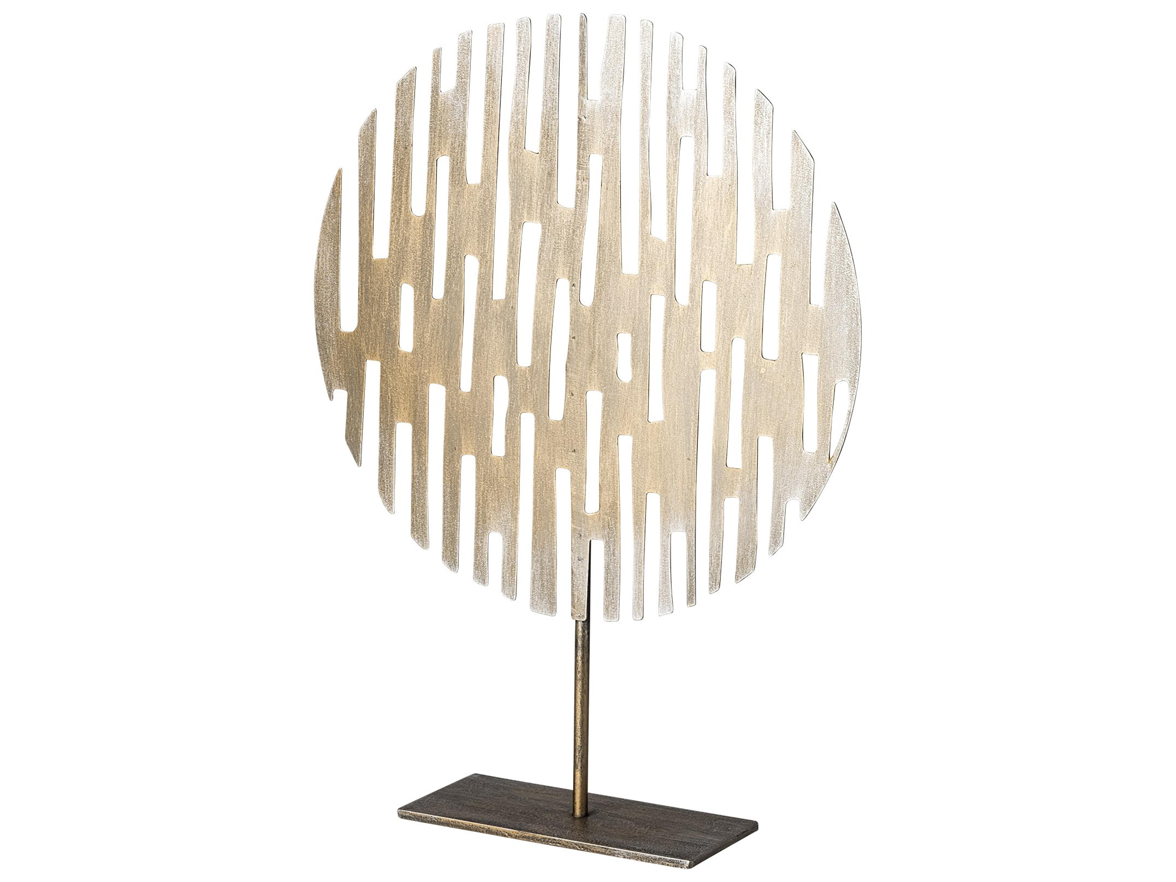 Mercana Ezra (Large) 13L x 3W Gold Metal Circular Decorative Object
