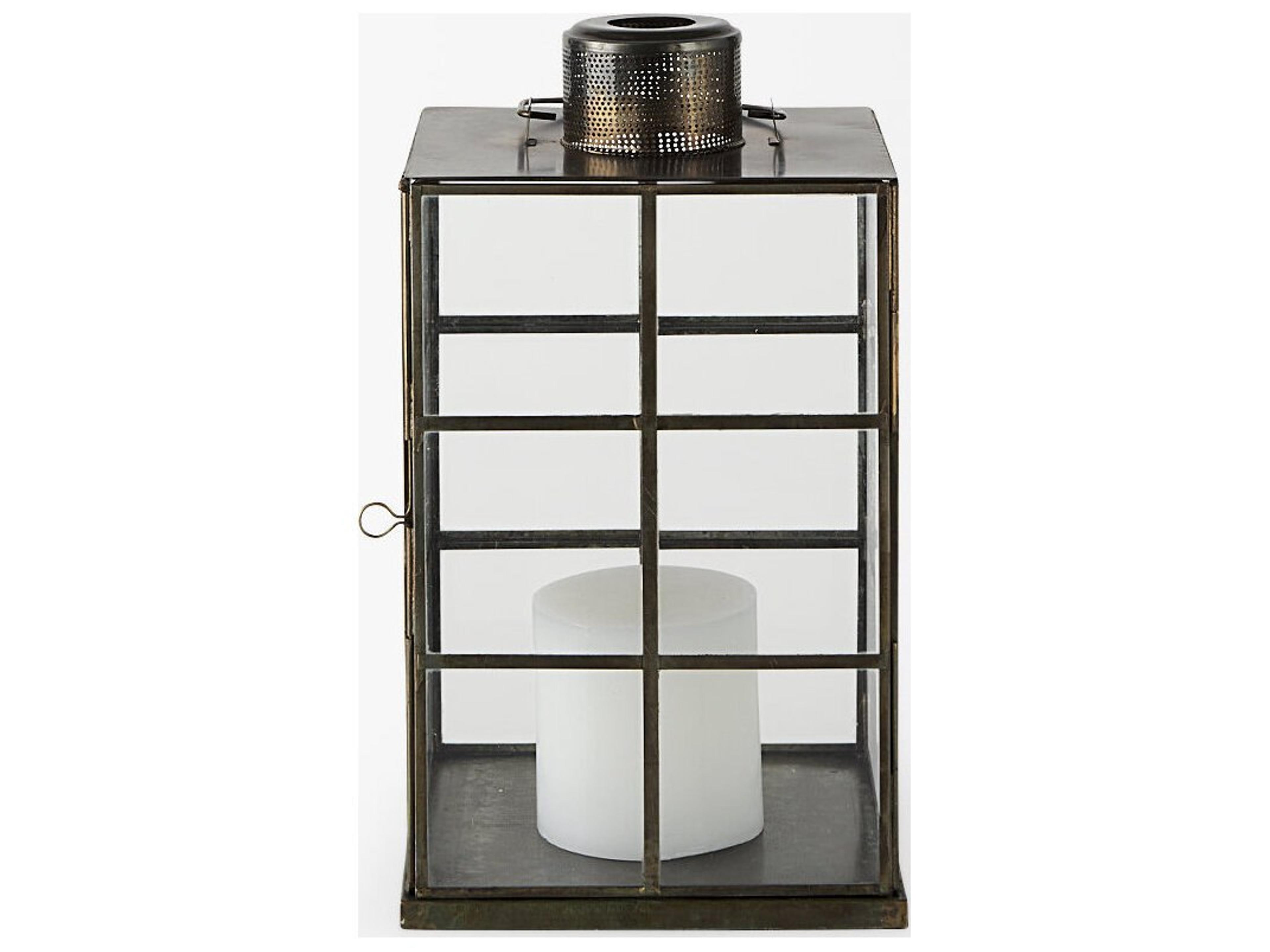 Mercana Grimwig (Small) 8L x 8W x 15H LANTERN W/SHEET BASE WITHOUT BEVEL