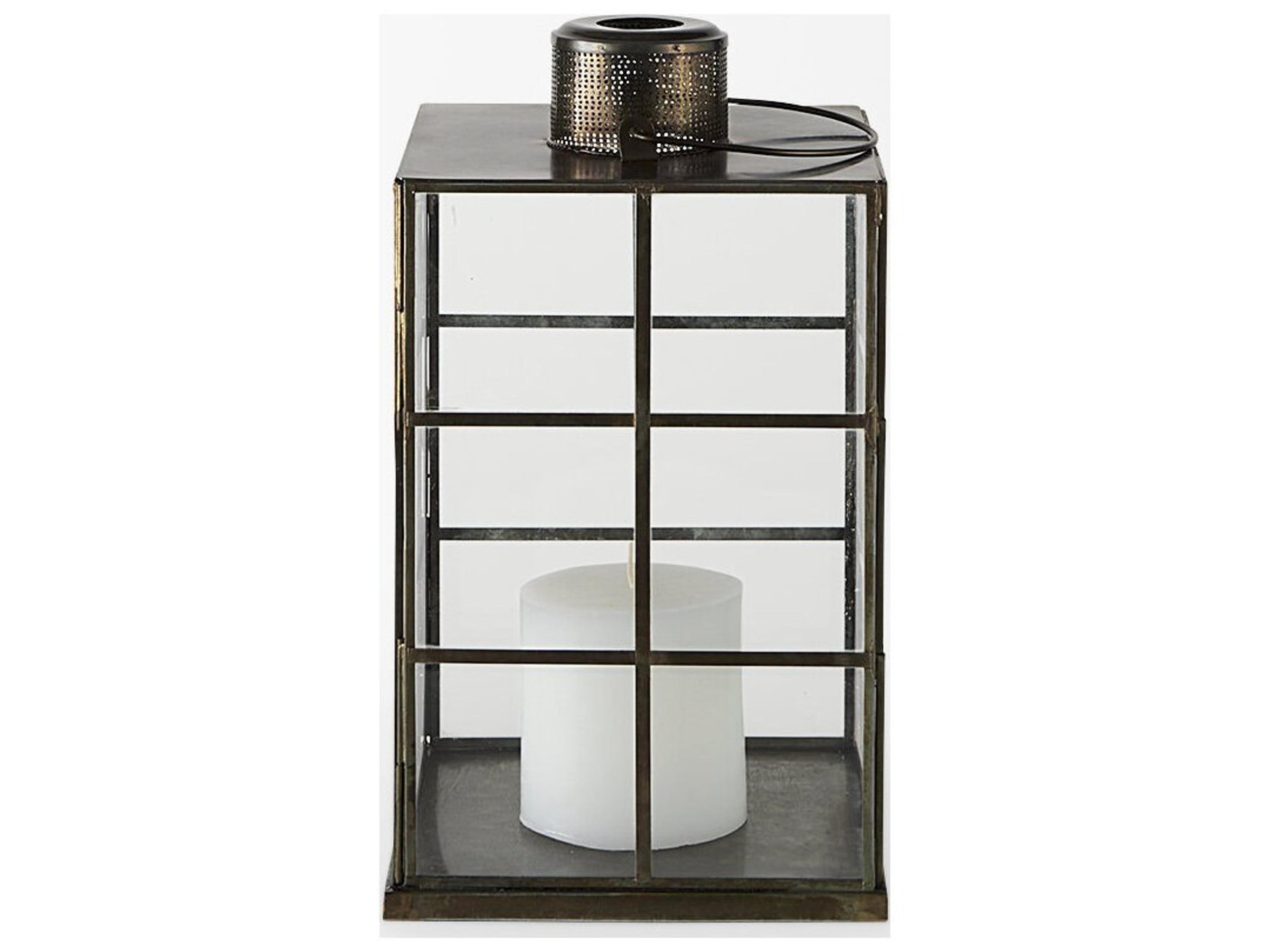 Mercana Grimwig (Small) 8L x 8W x 15H LANTERN W/SHEET BASE WITHOUT BEVEL