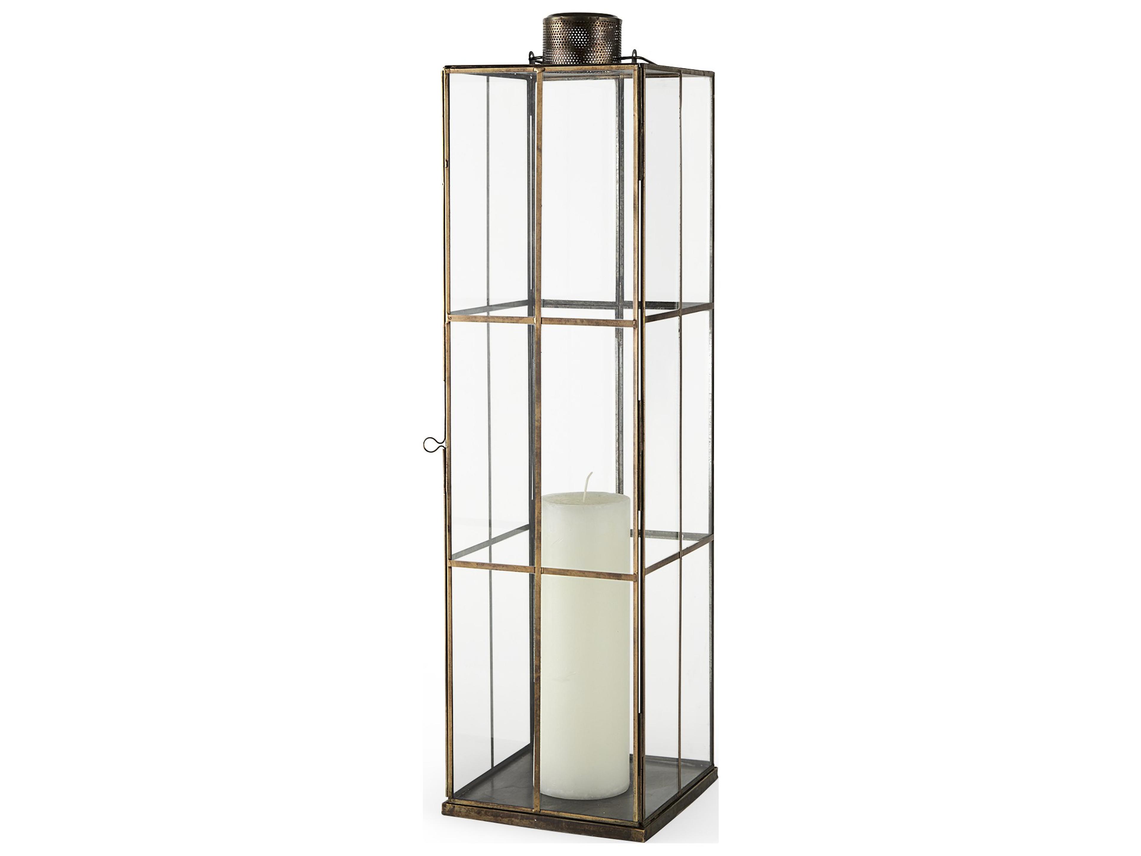 Grimwig (Large) 8L x 8W x 31H LANTERN W/SHEET BASE WITHOUT BEVEL