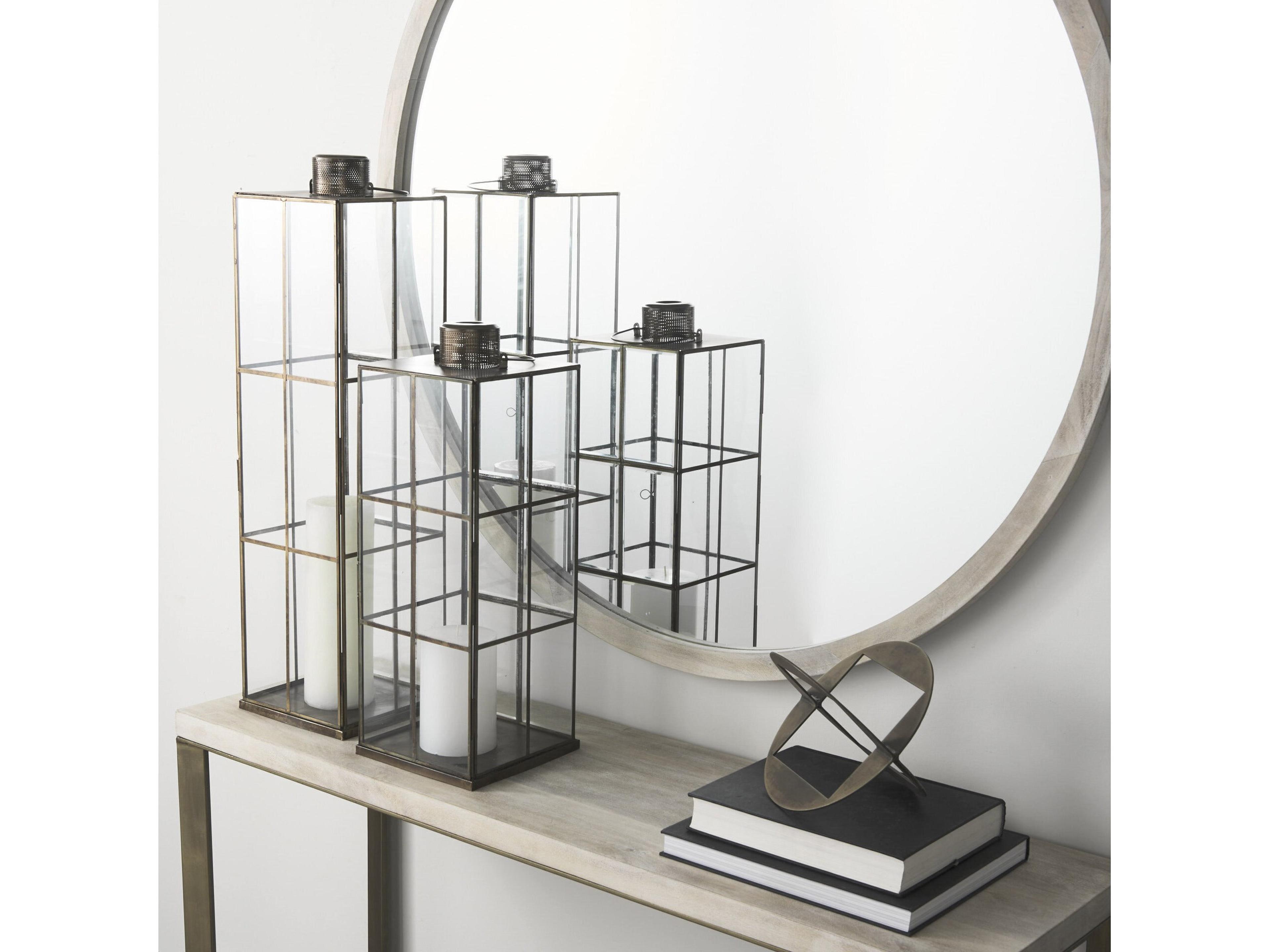 Mercana Grimwig (Large) 8L x 8W x 31H LANTERN W/SHEET BASE WITHOUT BEVEL