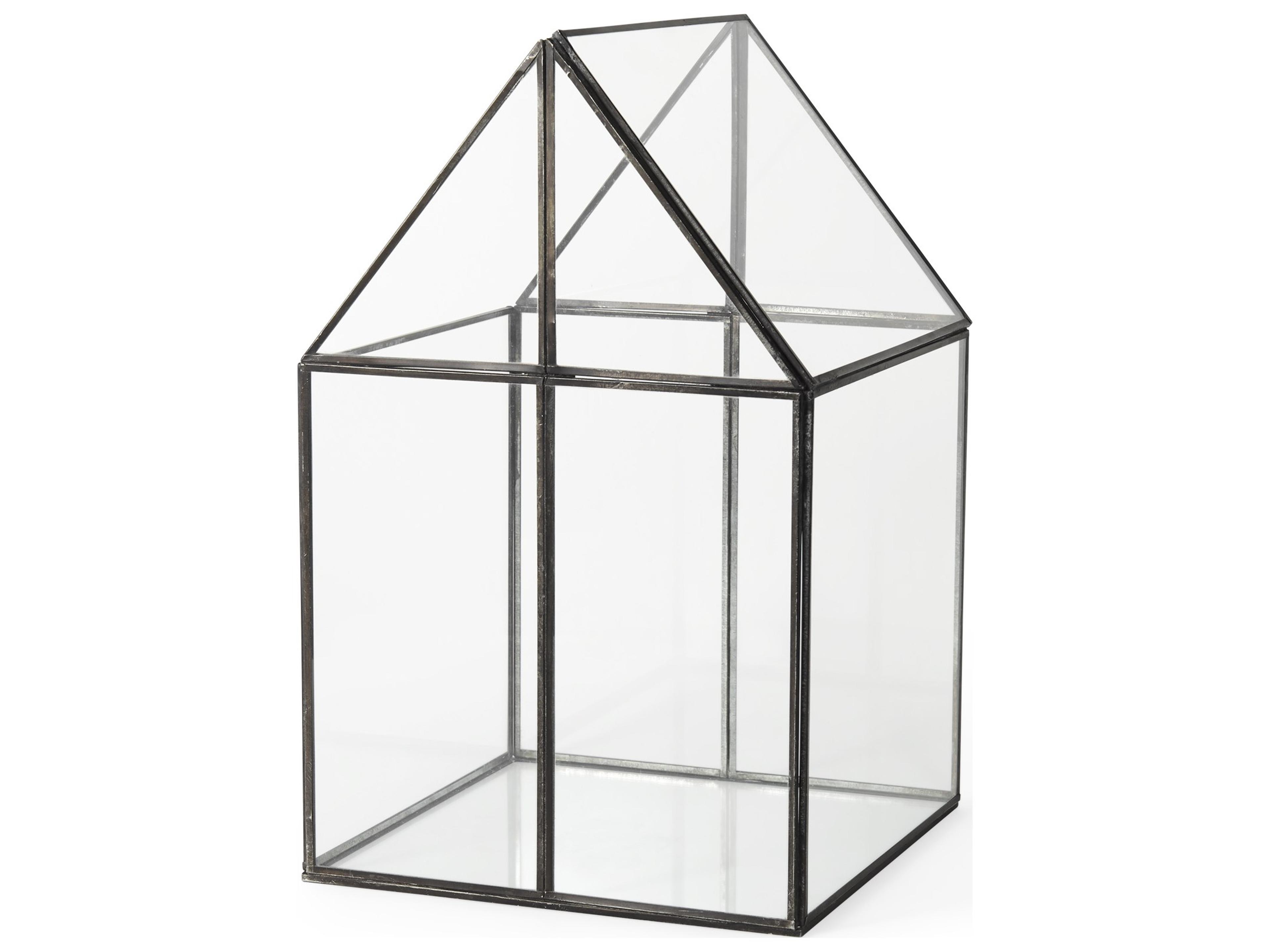 Sikes (Large) 10L x 10W x 16H Hut Terrarium W/Glass Base