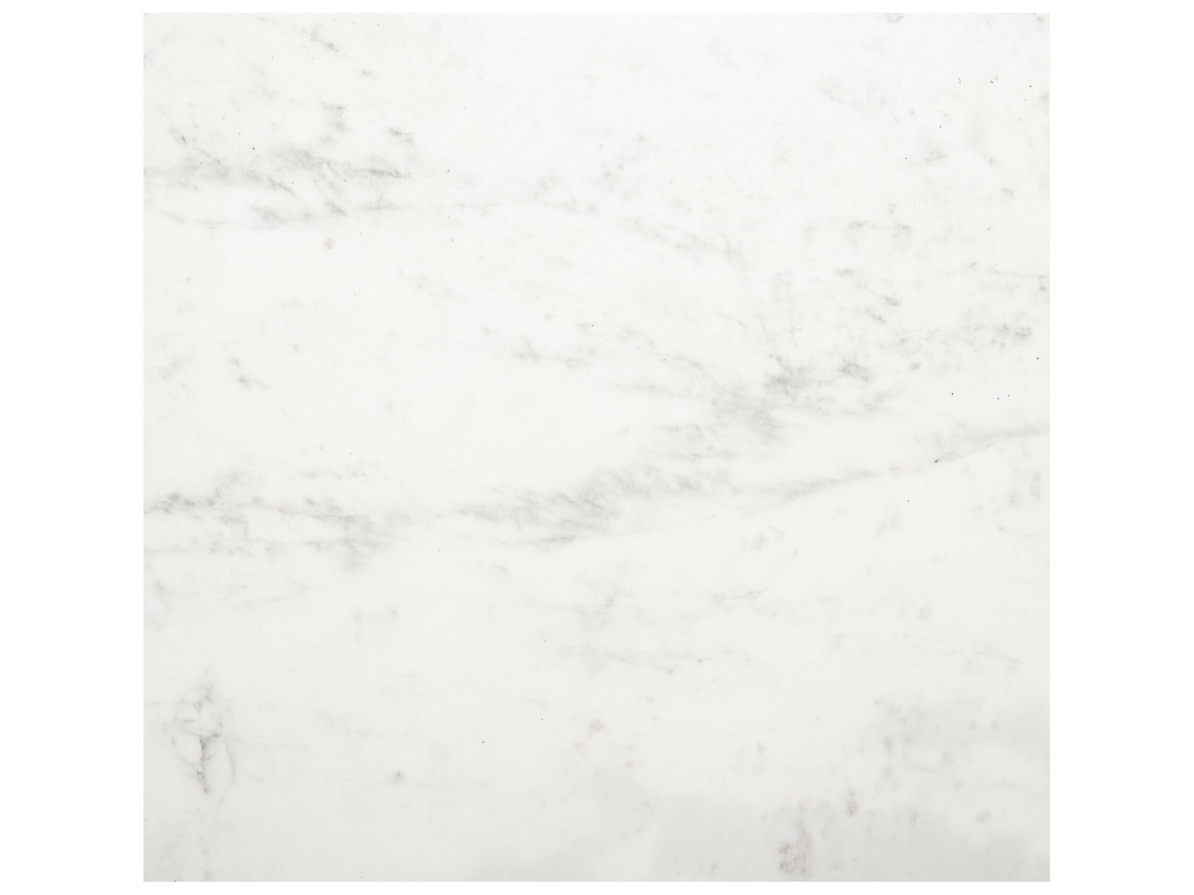 Mercana Tanner II 48" Round White Marble Top Black Metal Base Dining Table