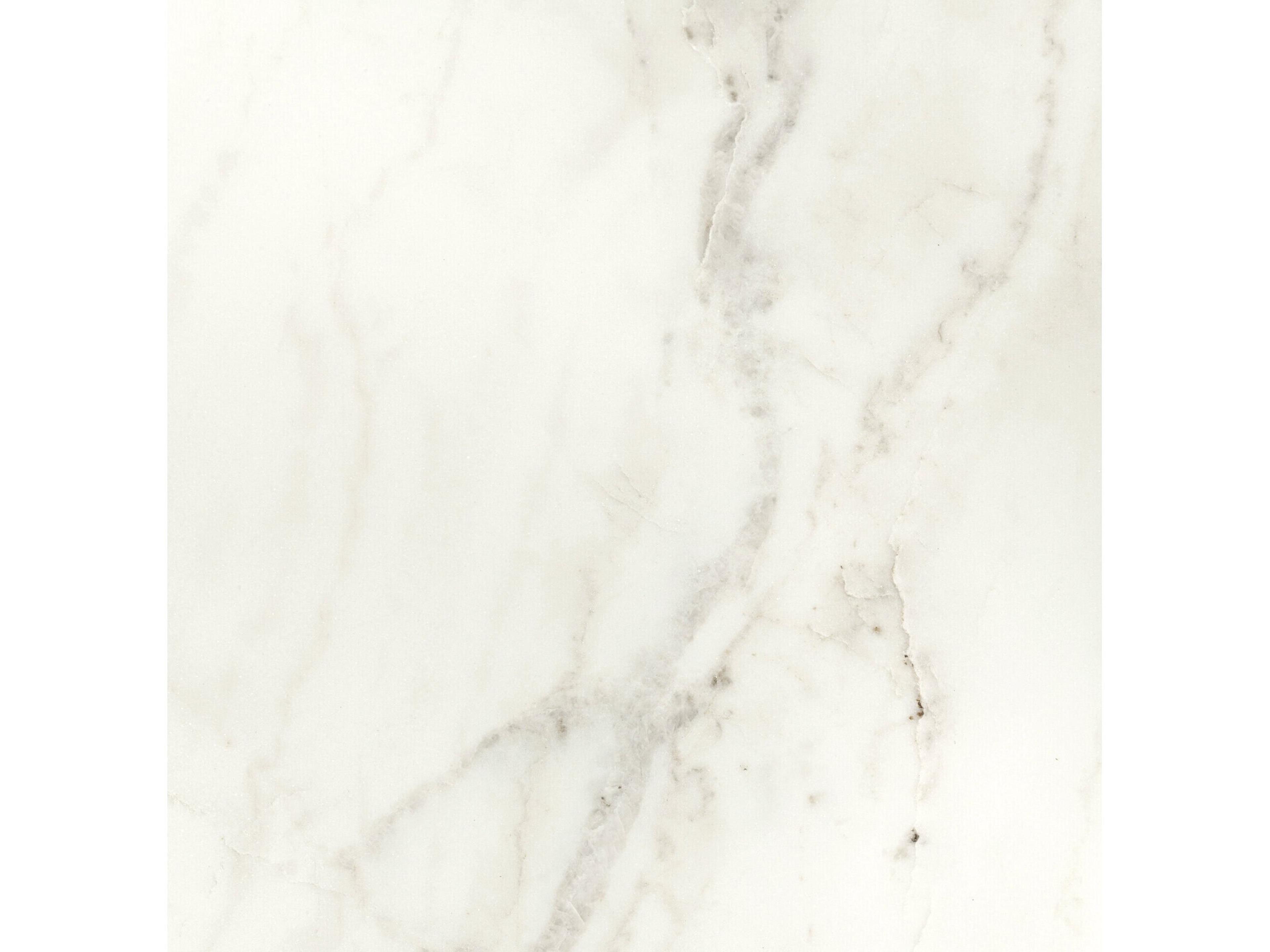 Mercana Vincent 33" Octagonal White Marble Tabletop w/ Gold Metal Base Coffee Table