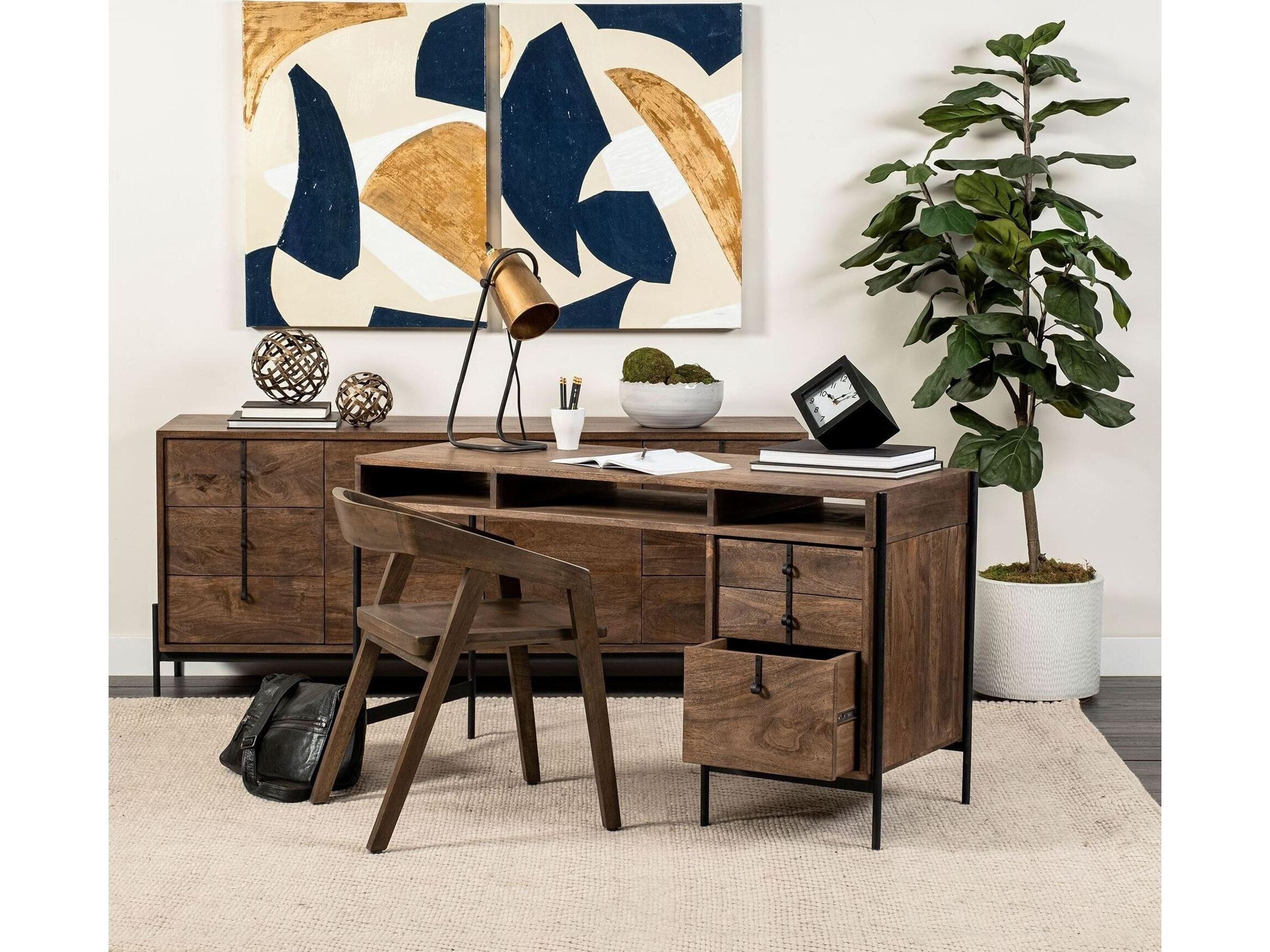 Mercana Nicholas I Onyx Brown Solid Wood Dining Chair