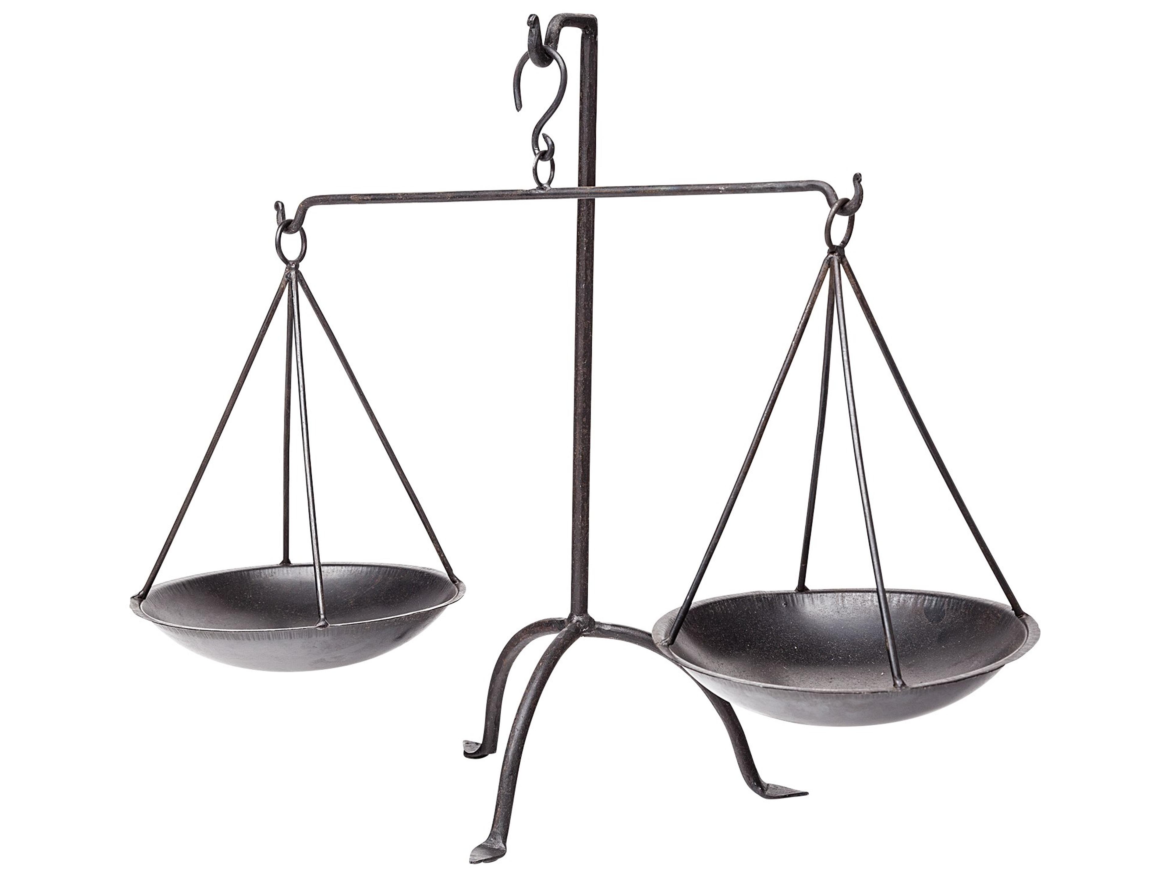 Mercana Adilah 16L x 10W Black Metal Vintage Inspired Weighing Scale