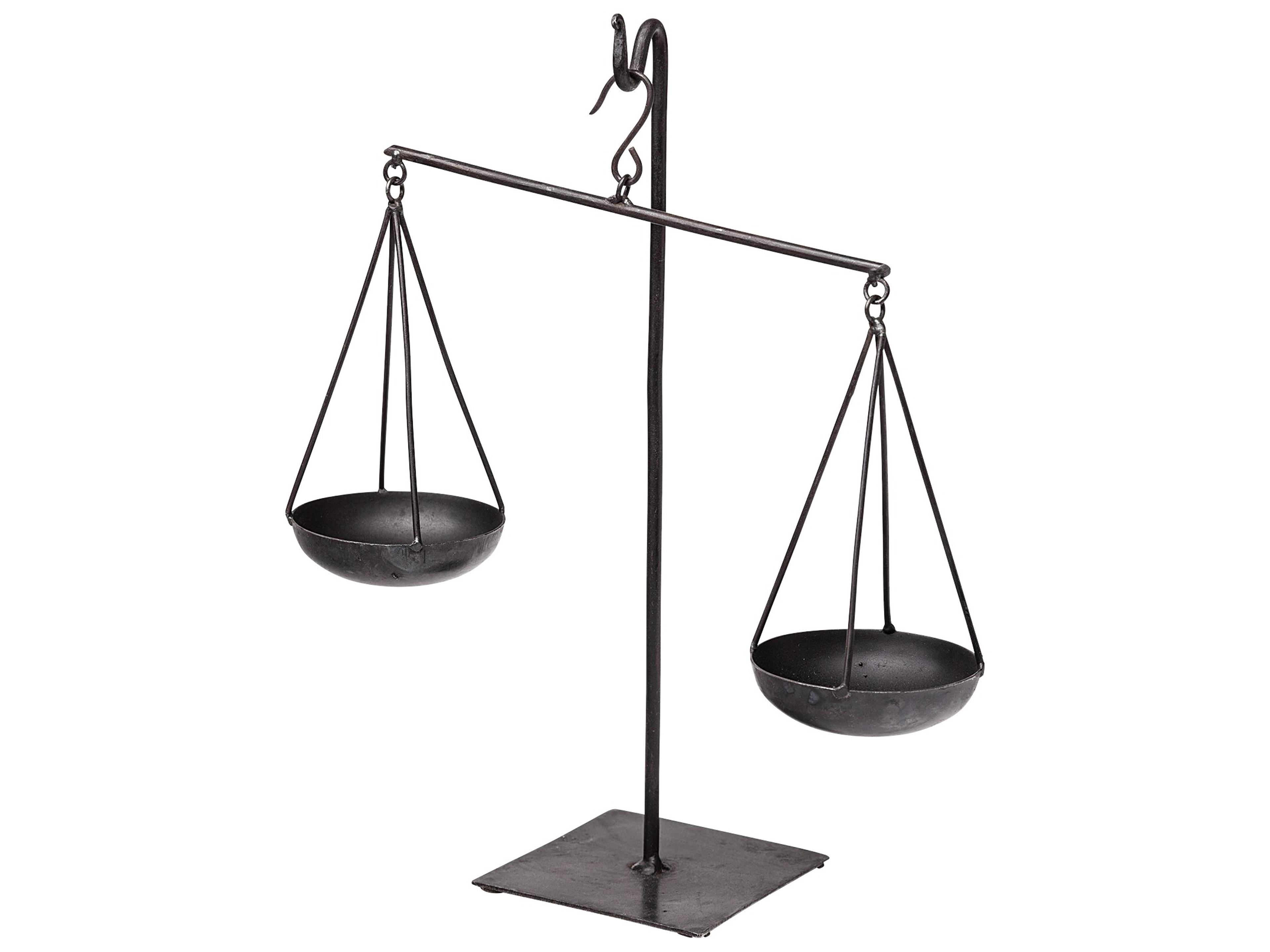 Mercana Ellis 10L x 4W Black Metal Vintage Inspired Weighing Scale