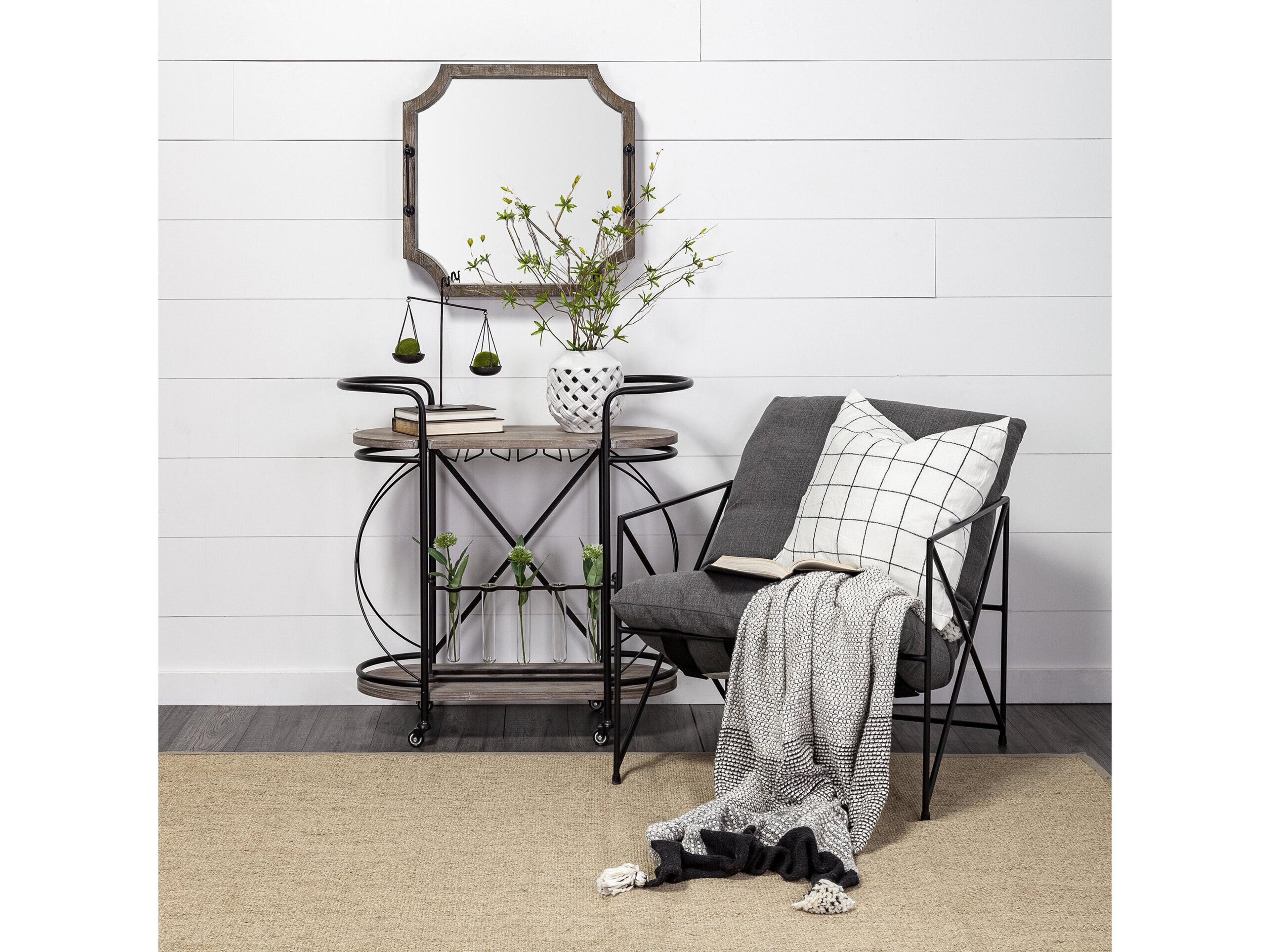 Mercana Ellis 10L x 4W Black Metal Vintage Inspired Weighing Scale