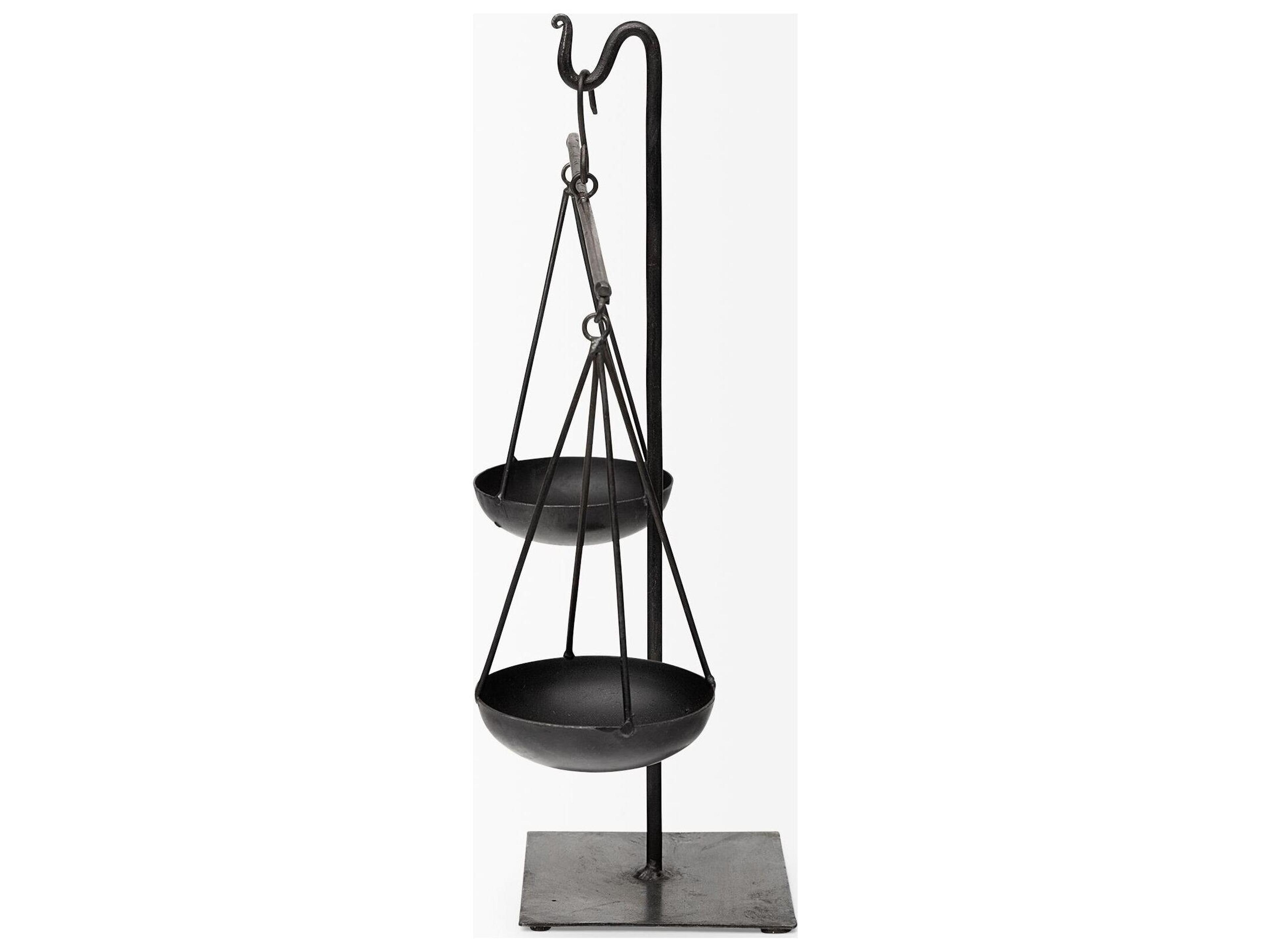 Mercana Ellis 10L x 4W Black Metal Vintage Inspired Weighing Scale