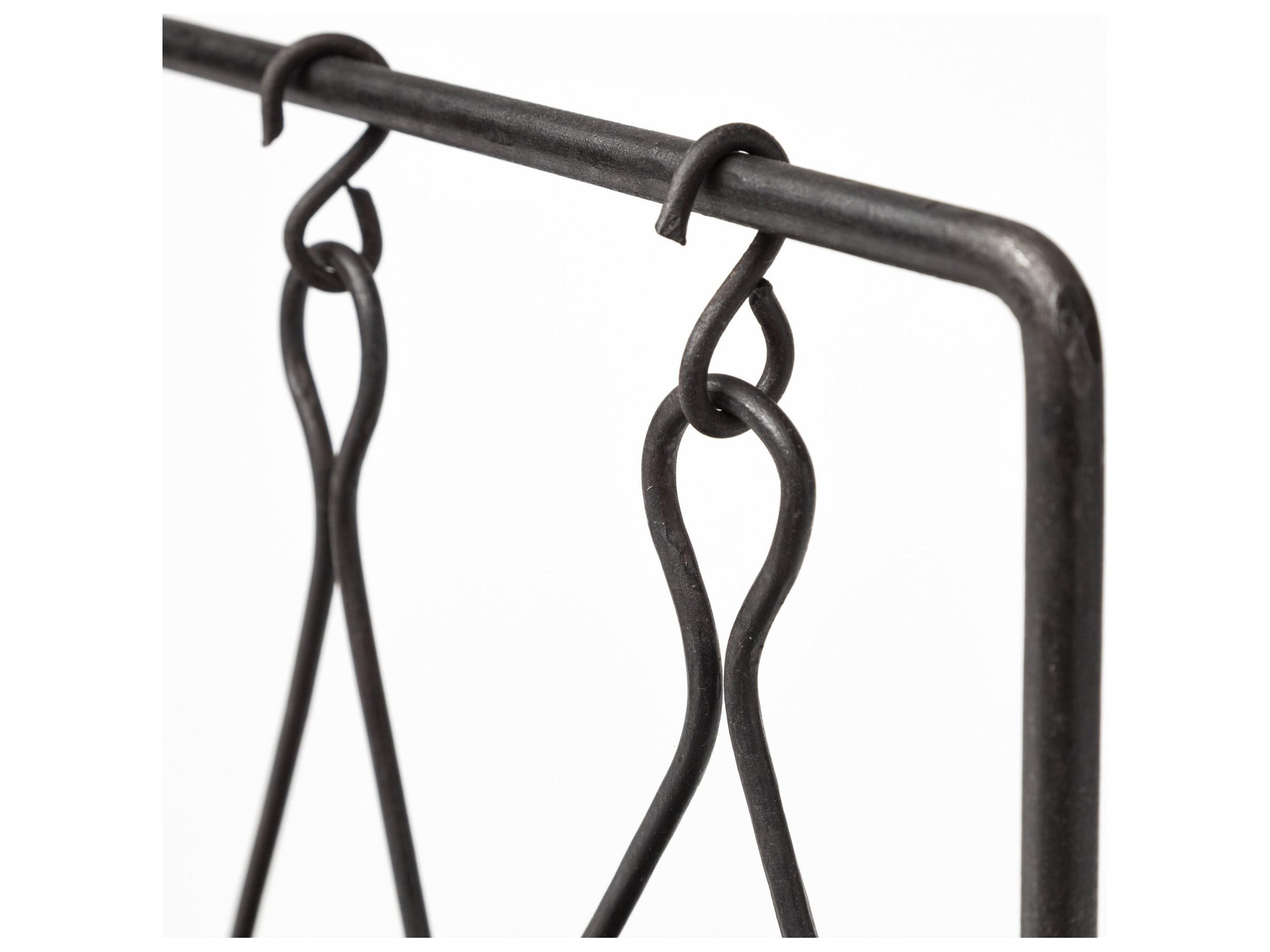 Mercana Enos 19L x 3W Black Metal 4 Bowl Ancient Spice Market Decorative Display